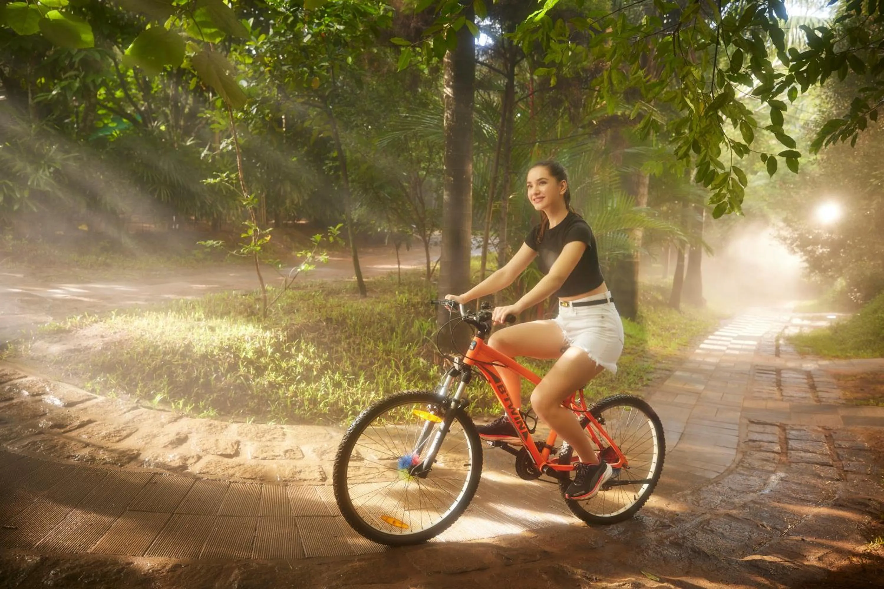 Cycling in Casa Rio Resorts Athirappilly