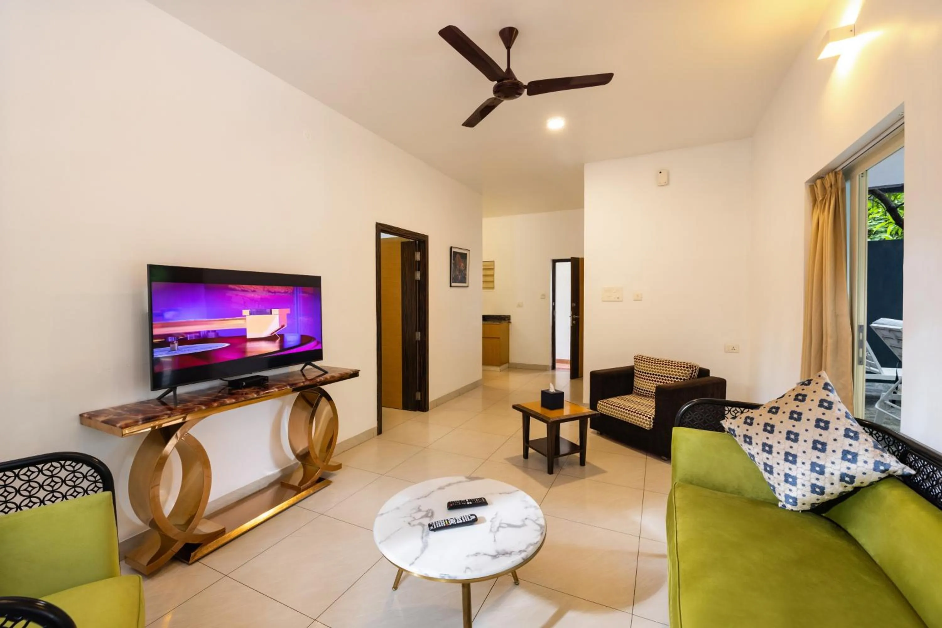 Living room in Casa Rio Resorts Athirappilly