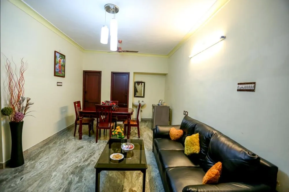 Seating area in Hotel Abi's Inn