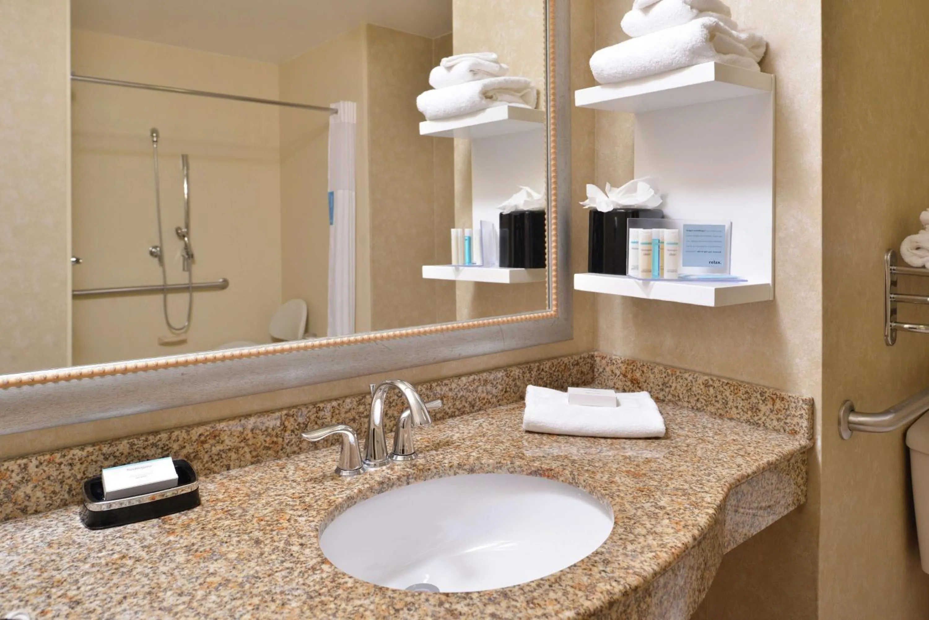 Bathroom in Hampton Inn Harrisonburg South