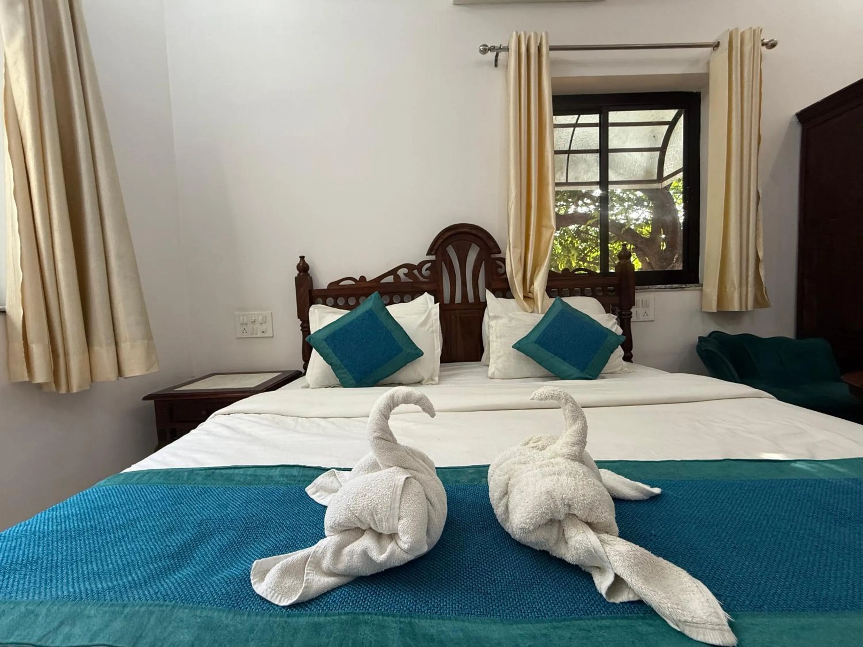 Bed in Hotel Green Heaven Resort