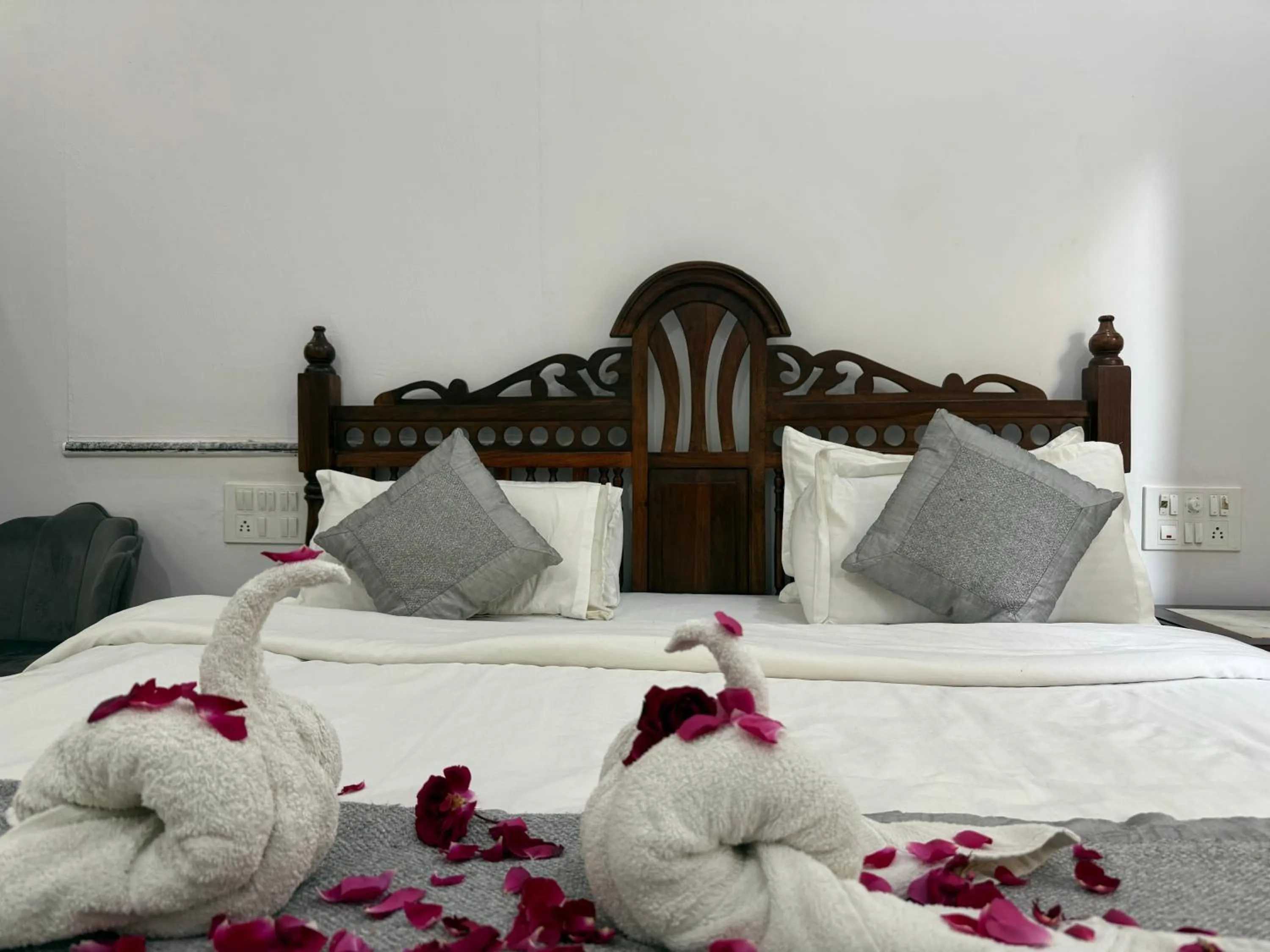 Bed in Hotel Green Heaven Resort