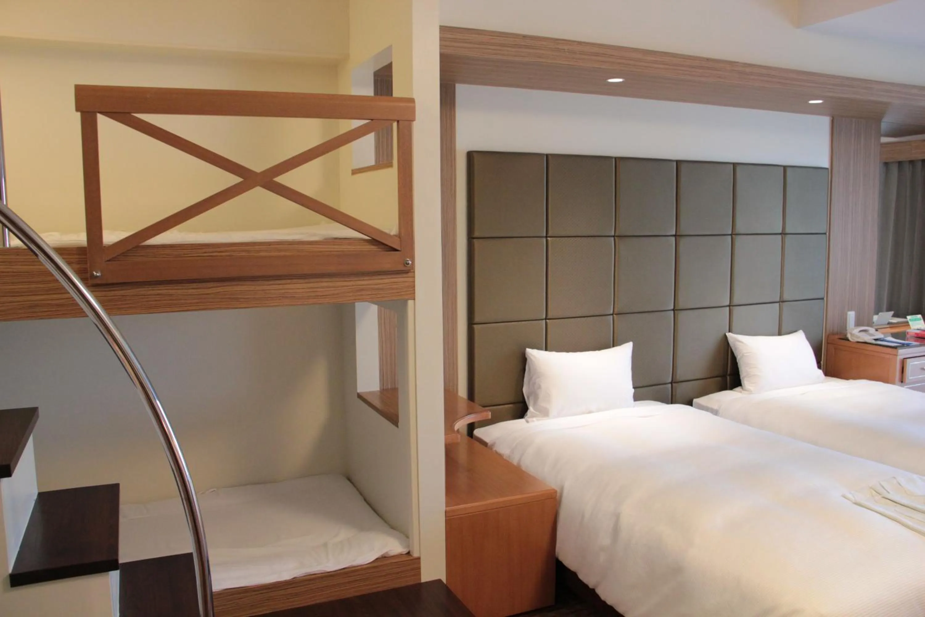 Bed in Okinawa Kariyushi Beach Resort Ocean Spa