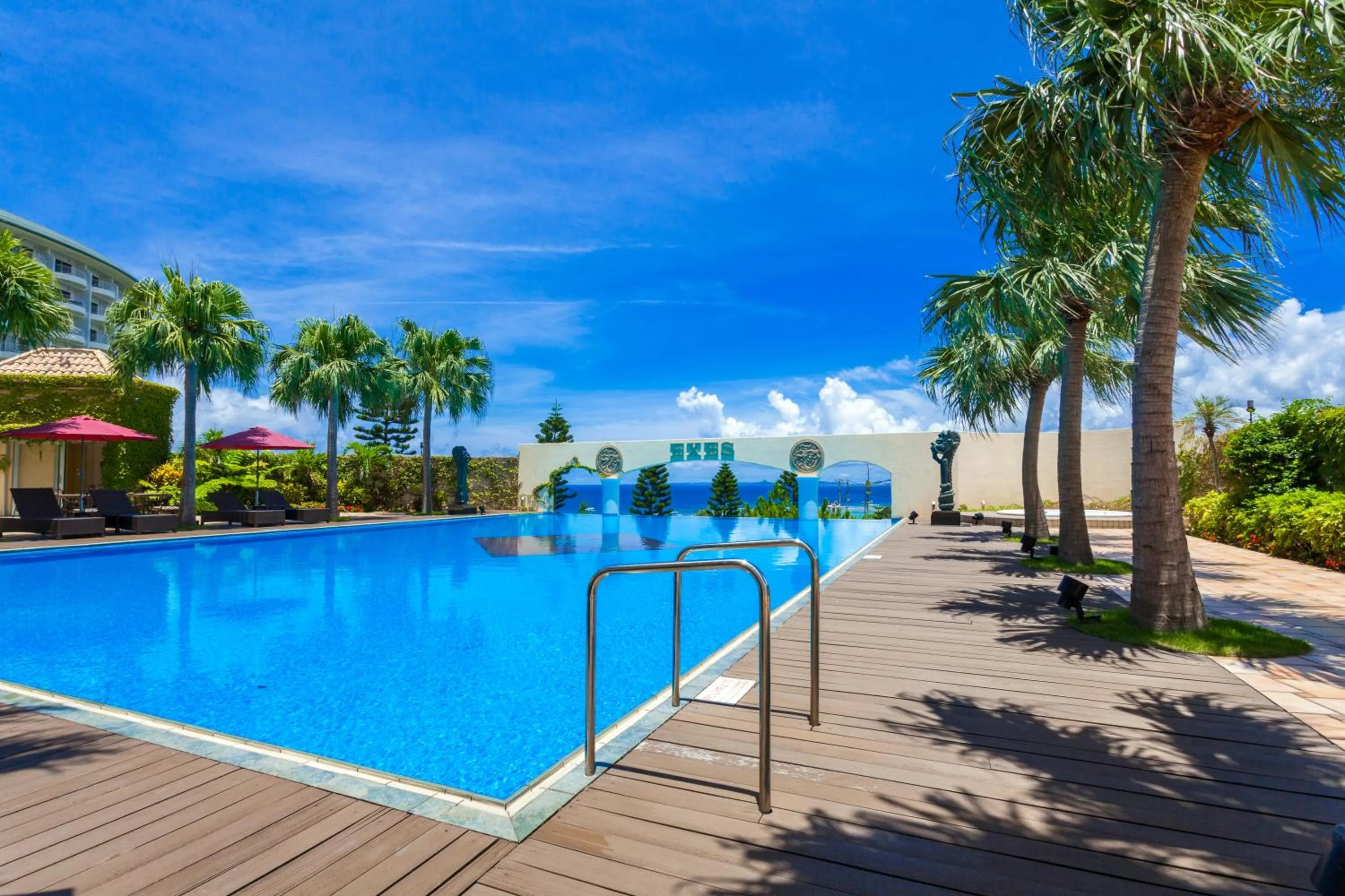 Swimming pool in Okinawa Kariyushi Resort EXES Onna