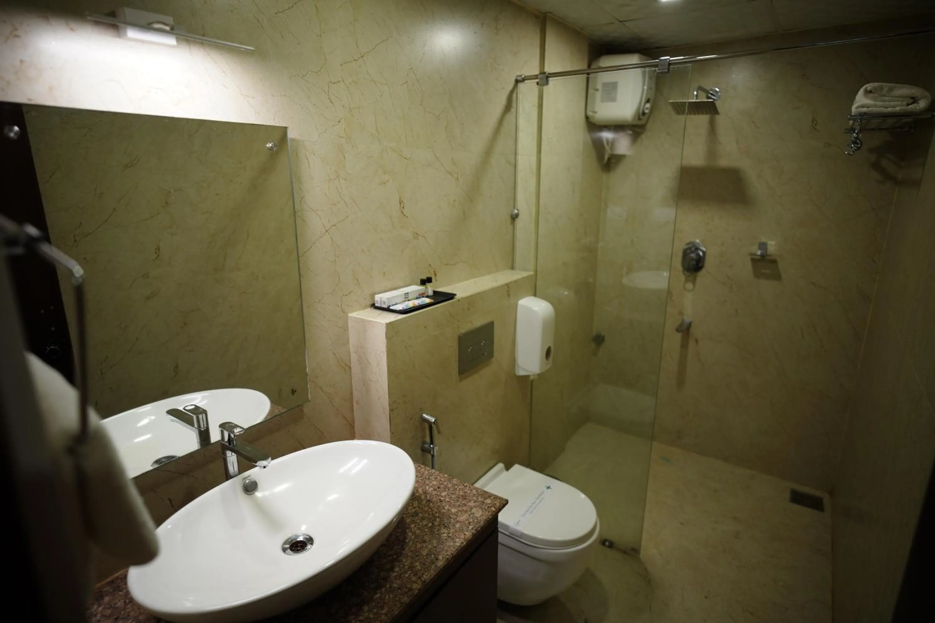 Shower in Four N Square Residency
