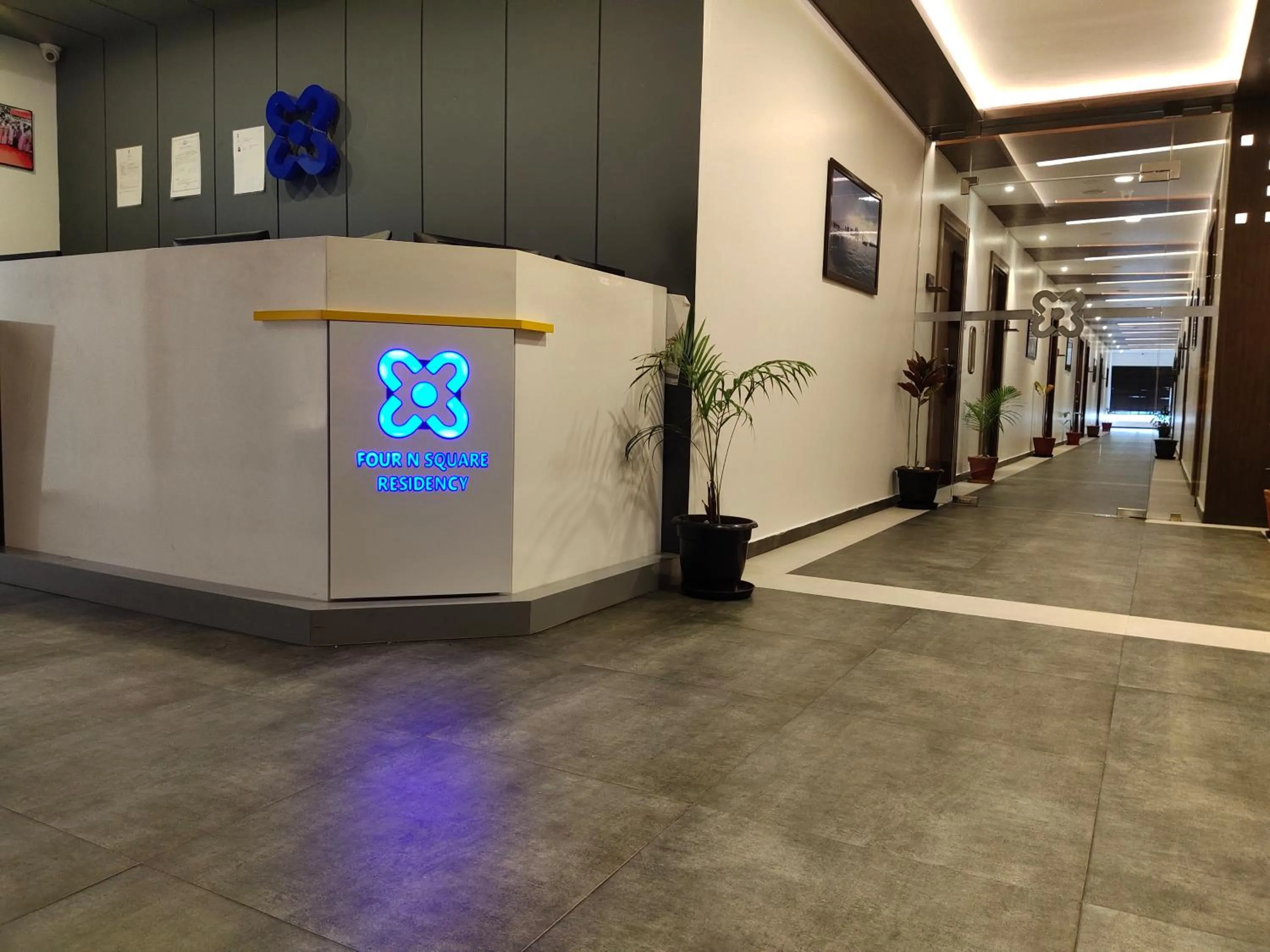 Lobby or reception in Four N Square Residency