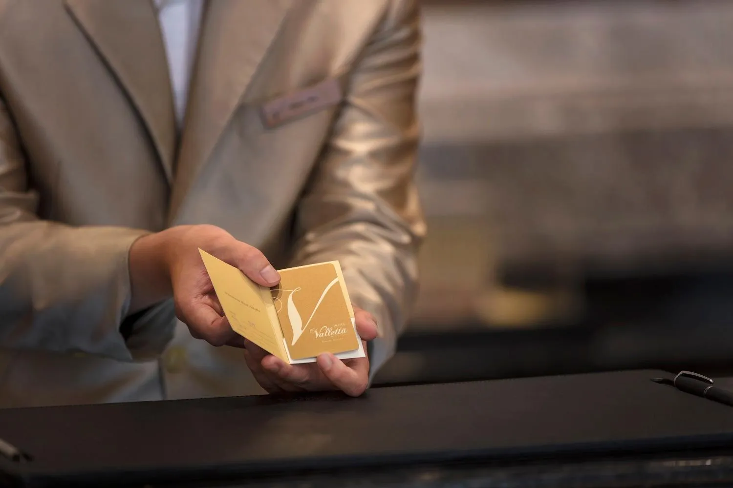 Lobby or reception in Hotel Valletta