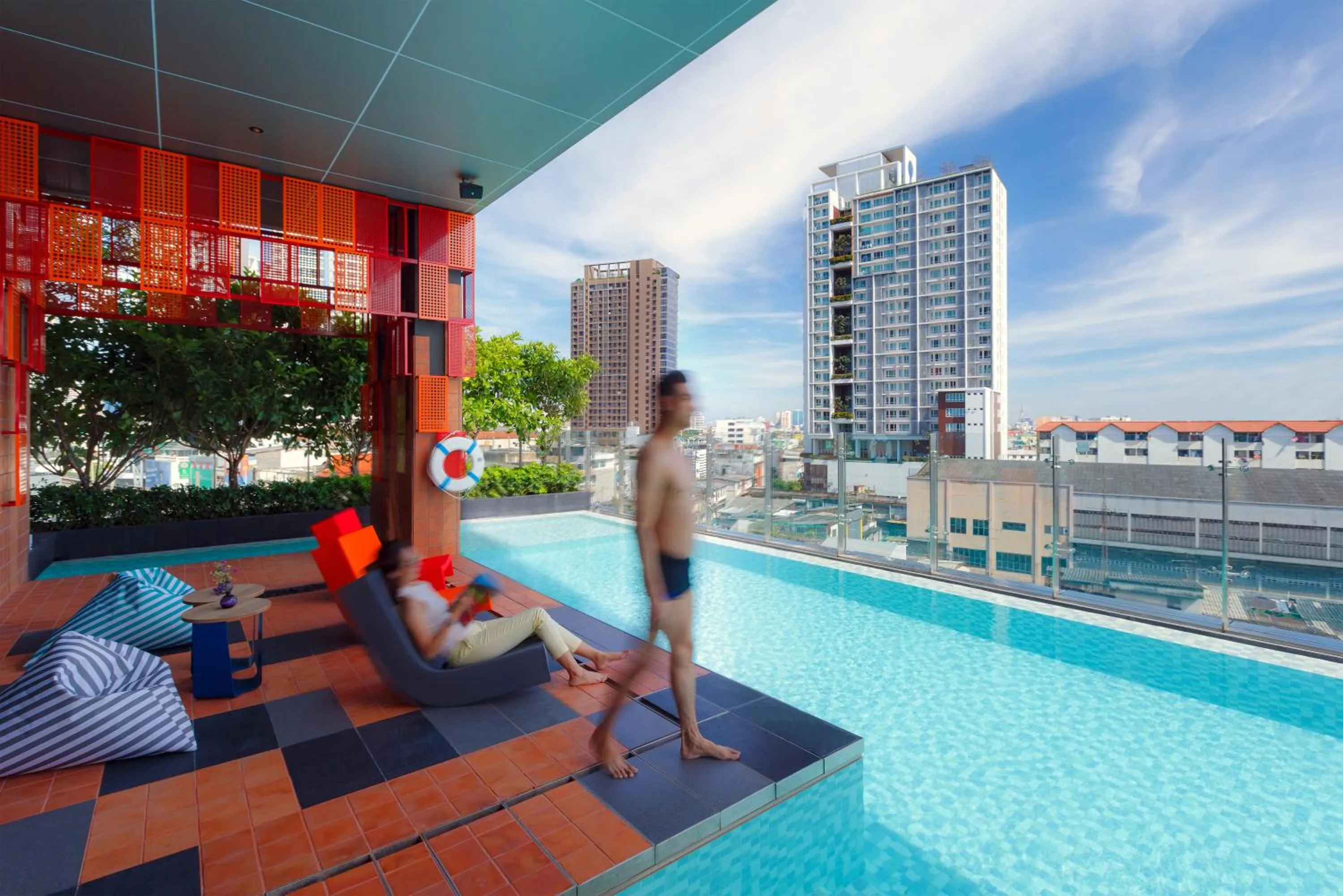 Swimming pool in ibis Styles Bangkok Sukhumvit Phra Khanong