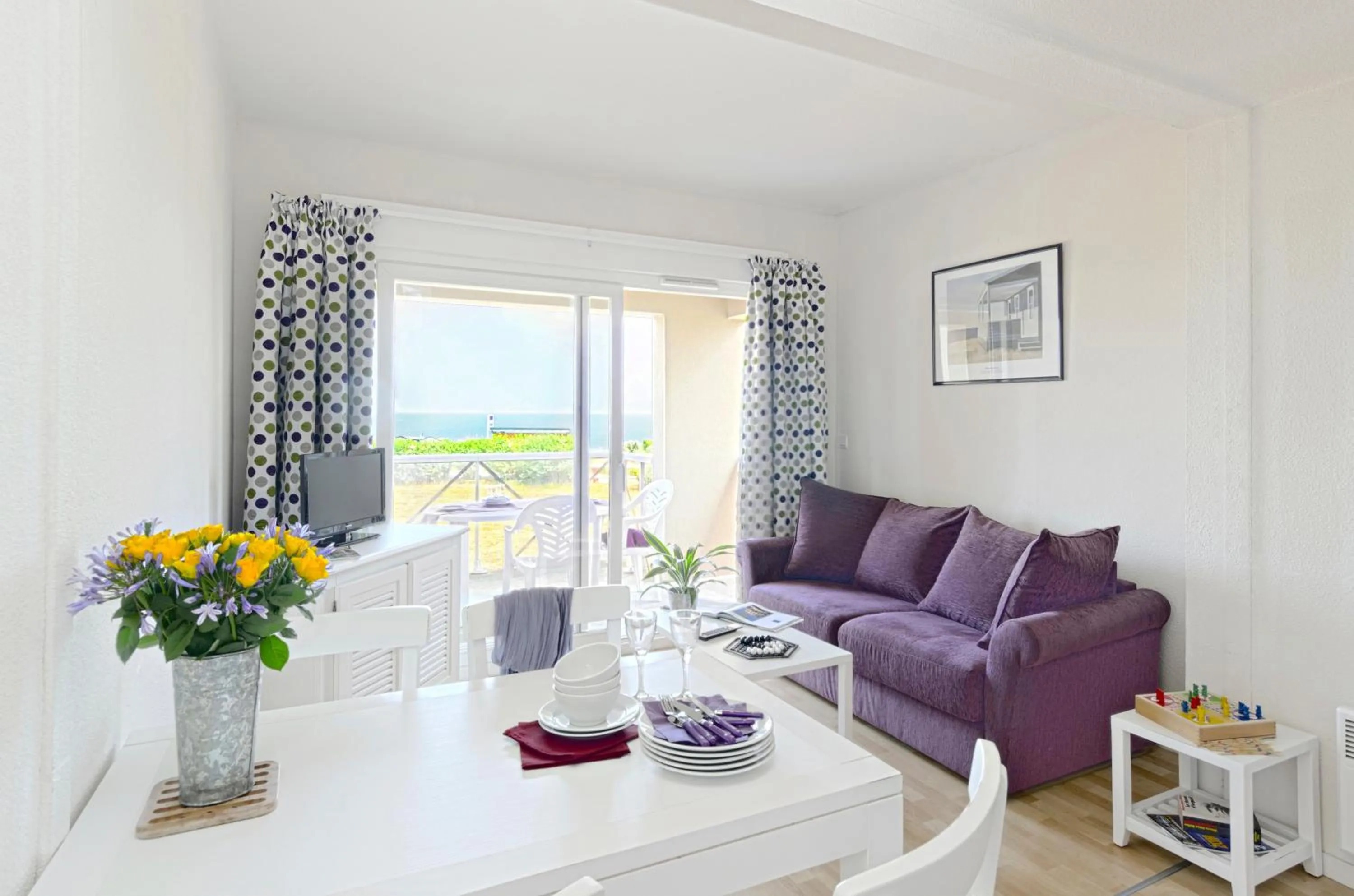 Dining area in Résidence Néméa Kermael