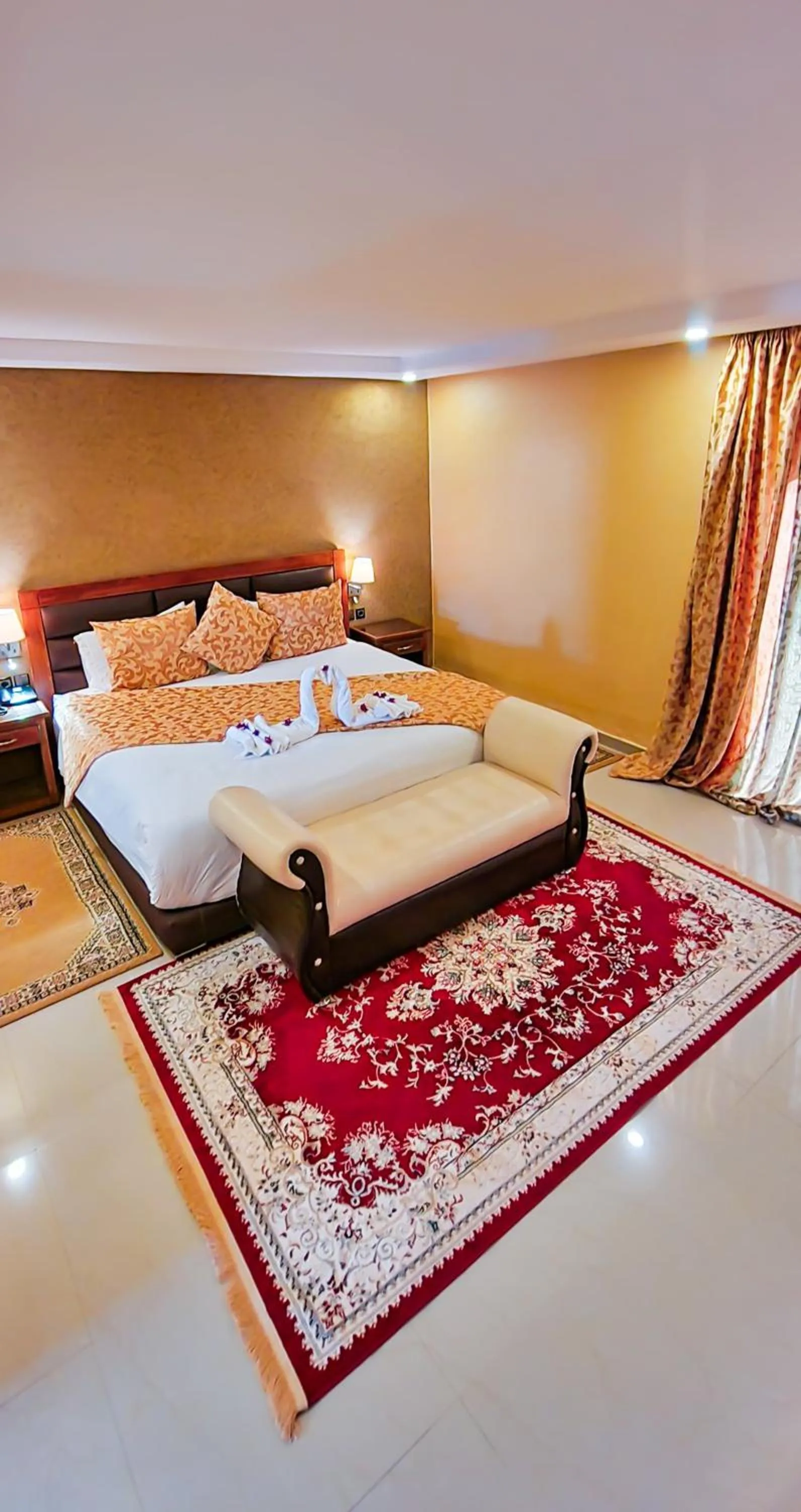 Bed in Palm's Hotel Club