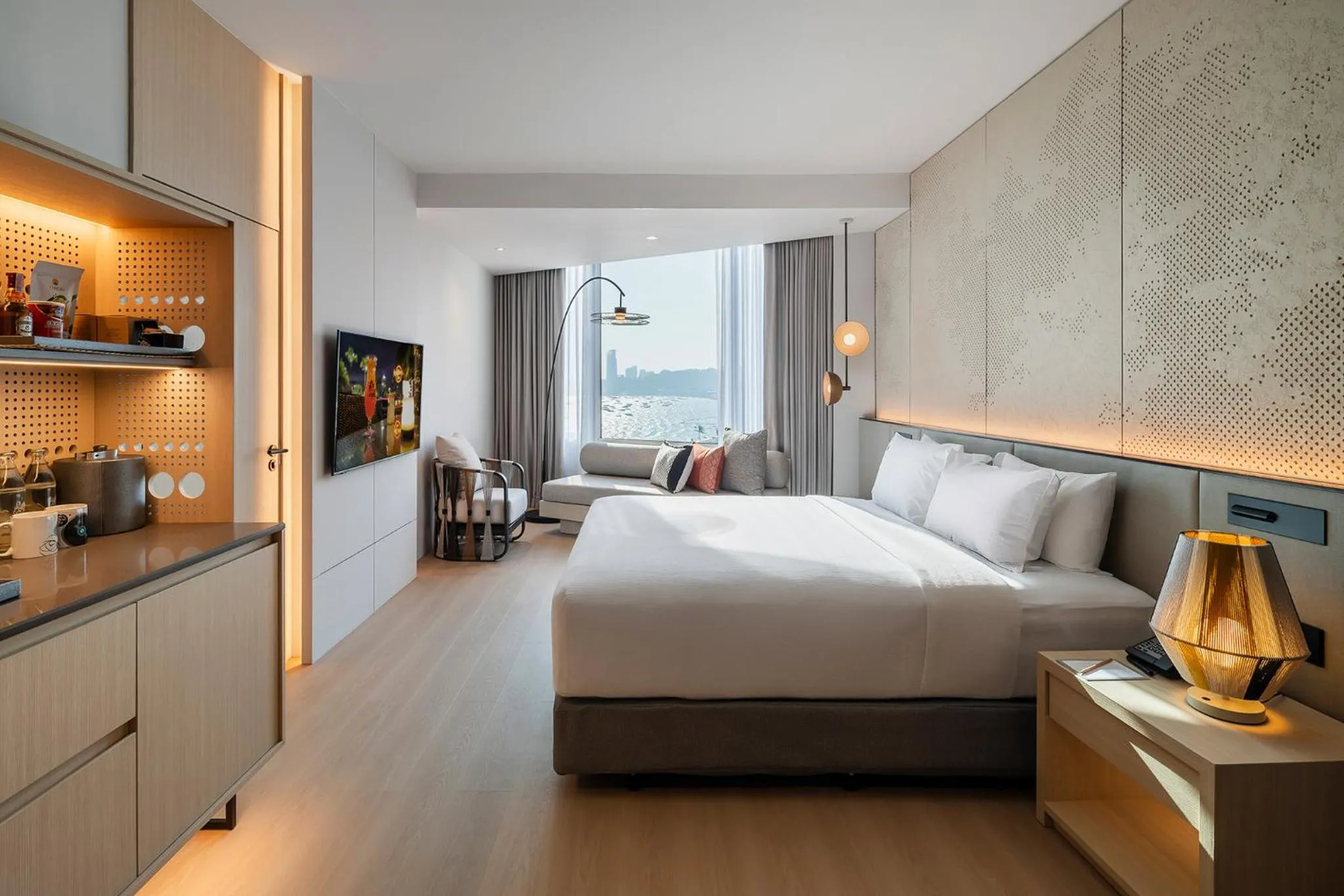 Bedroom, Bed in Hard Rock Hotel Pattaya