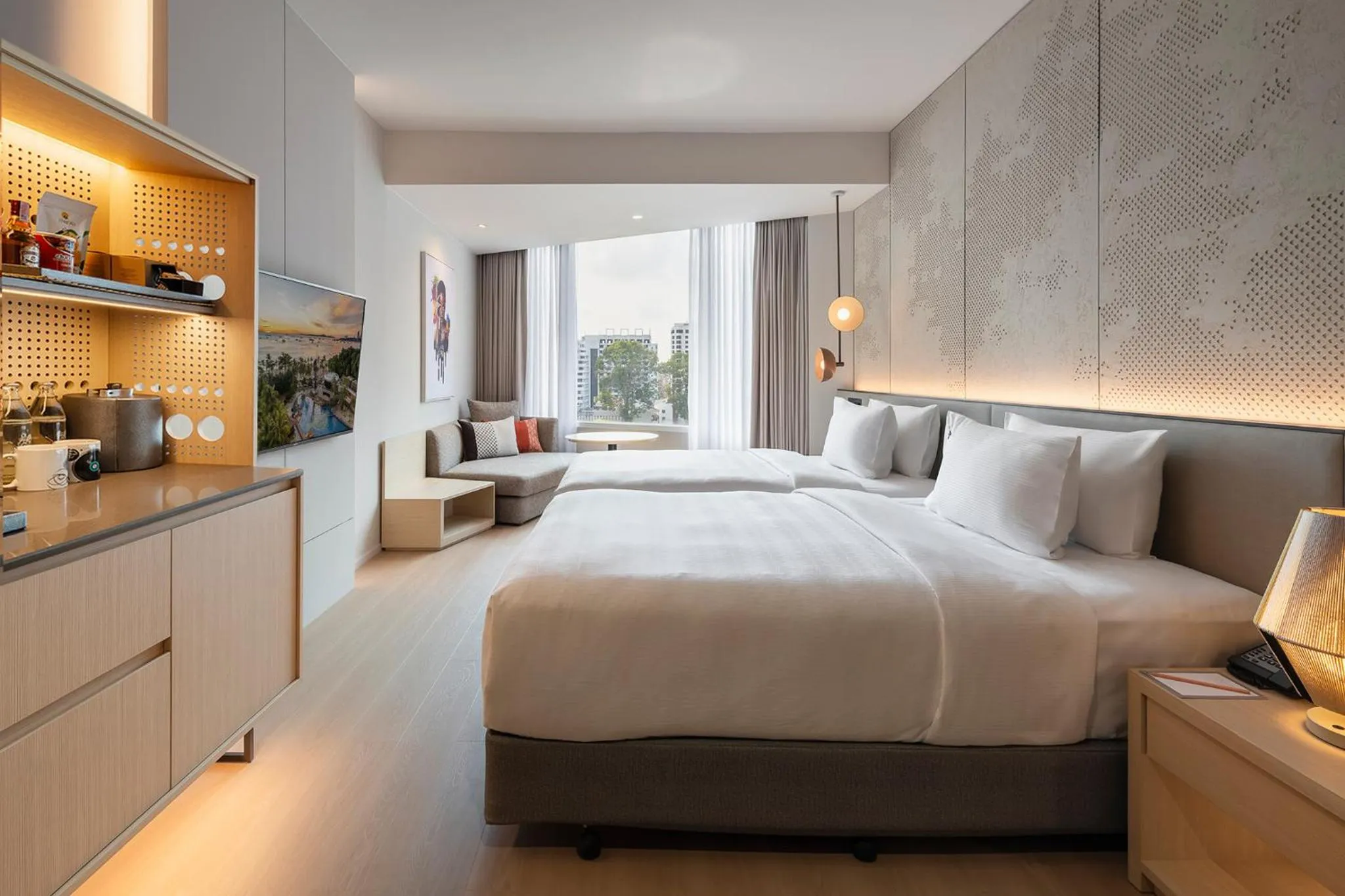 Bedroom, Bed in Hard Rock Hotel Pattaya