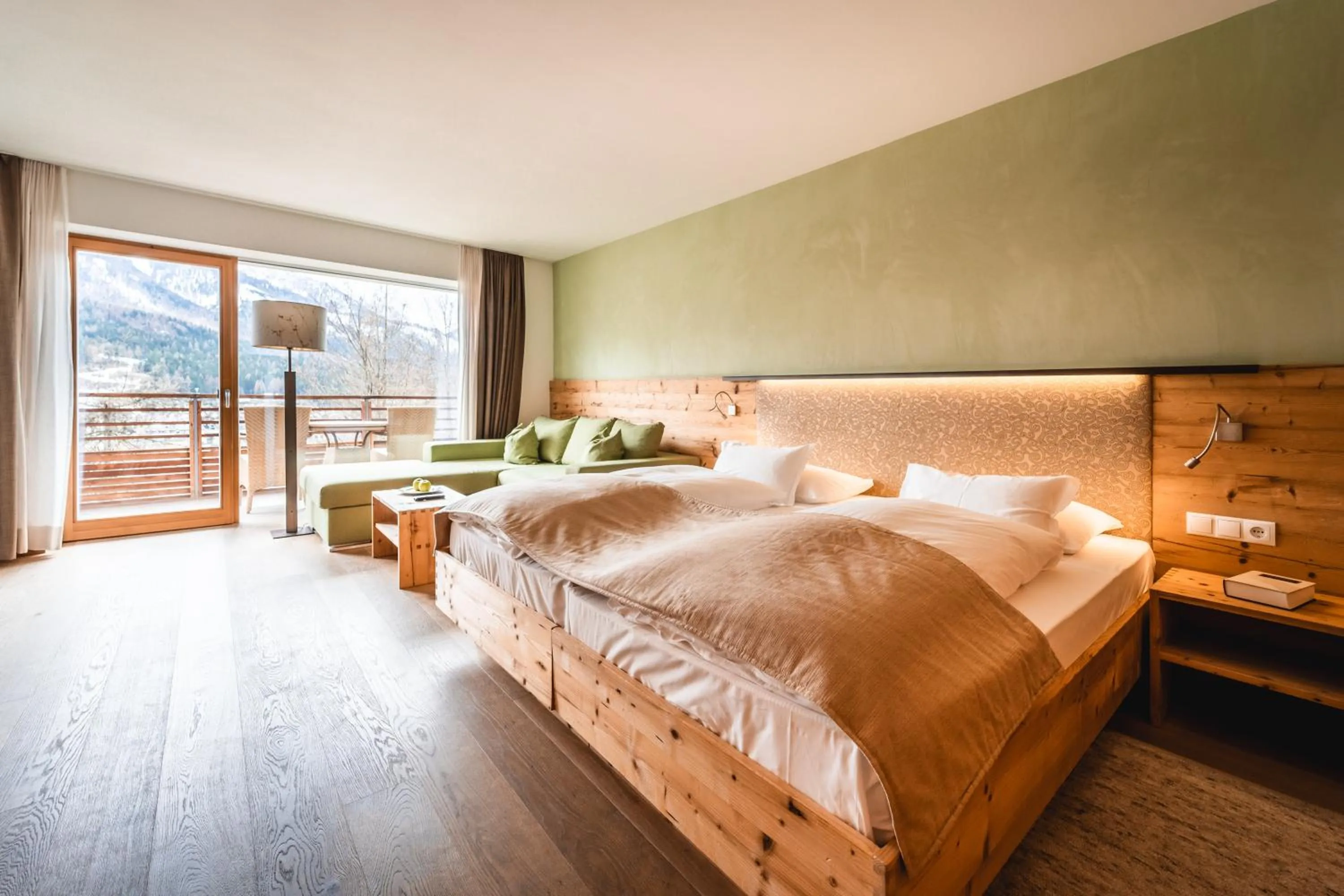 Bedroom, Bed in Naturhotel Leitlhof