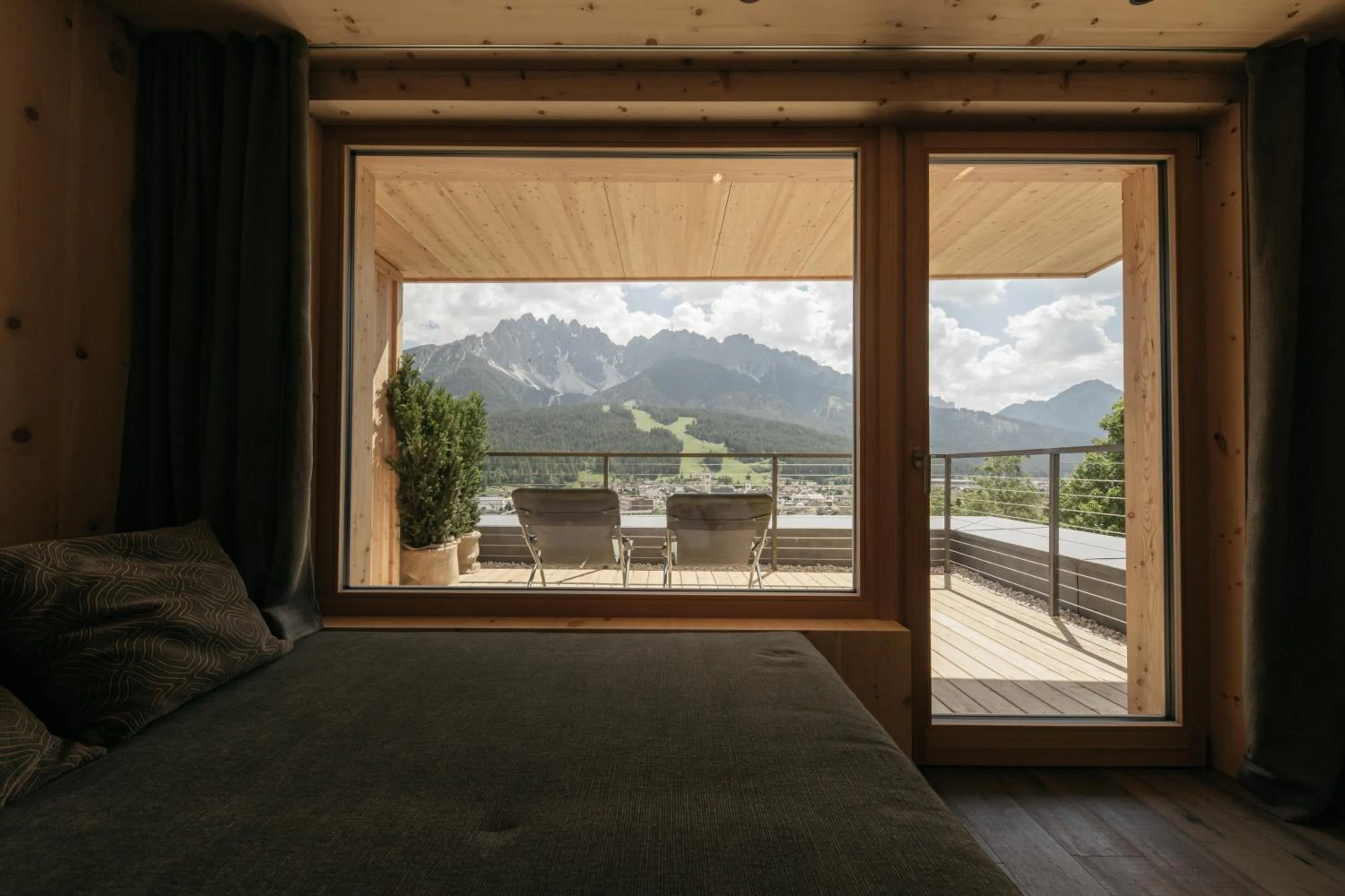 Balcony/Terrace, Bed in Naturhotel Leitlhof