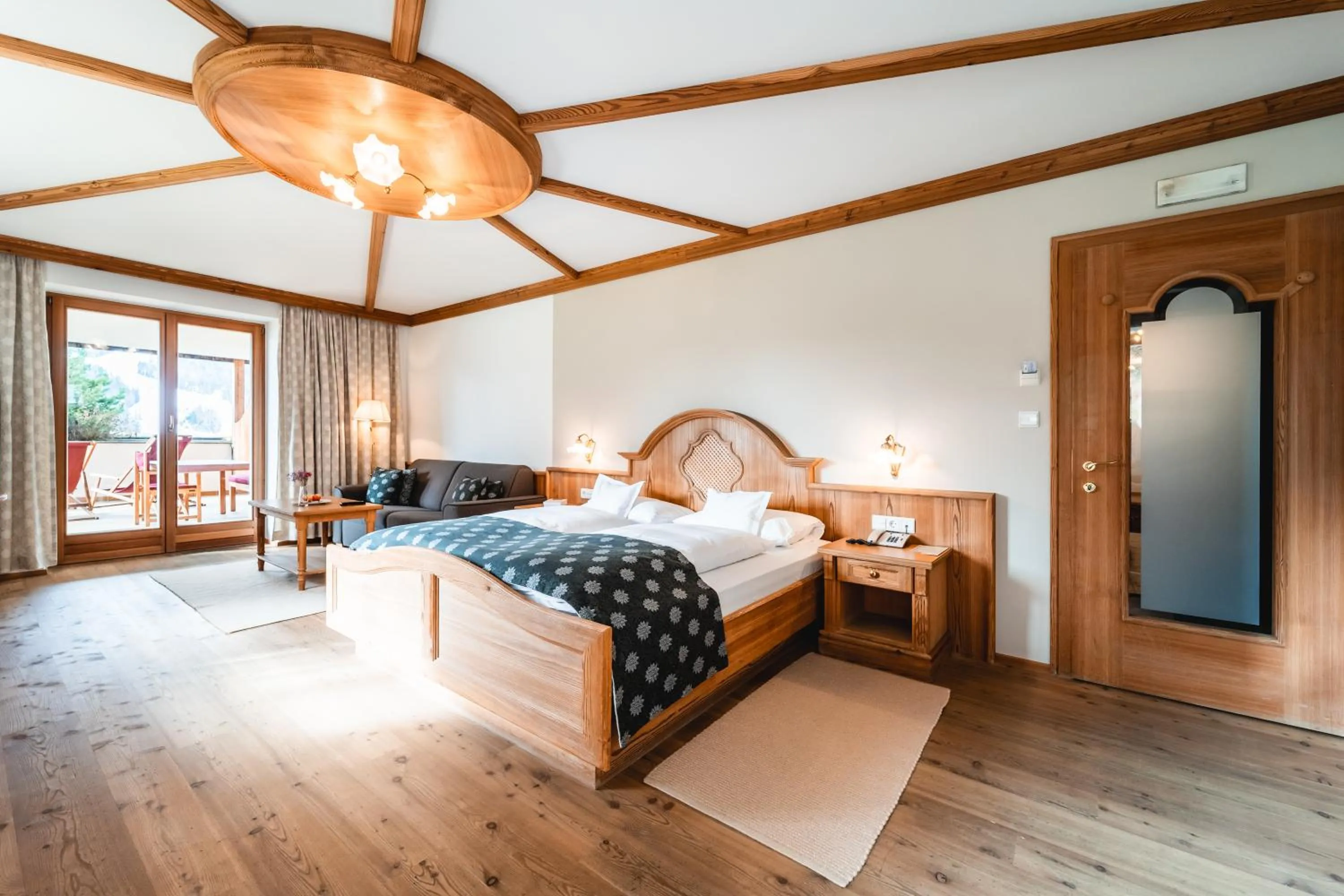 Bedroom, Bed in Naturhotel Leitlhof