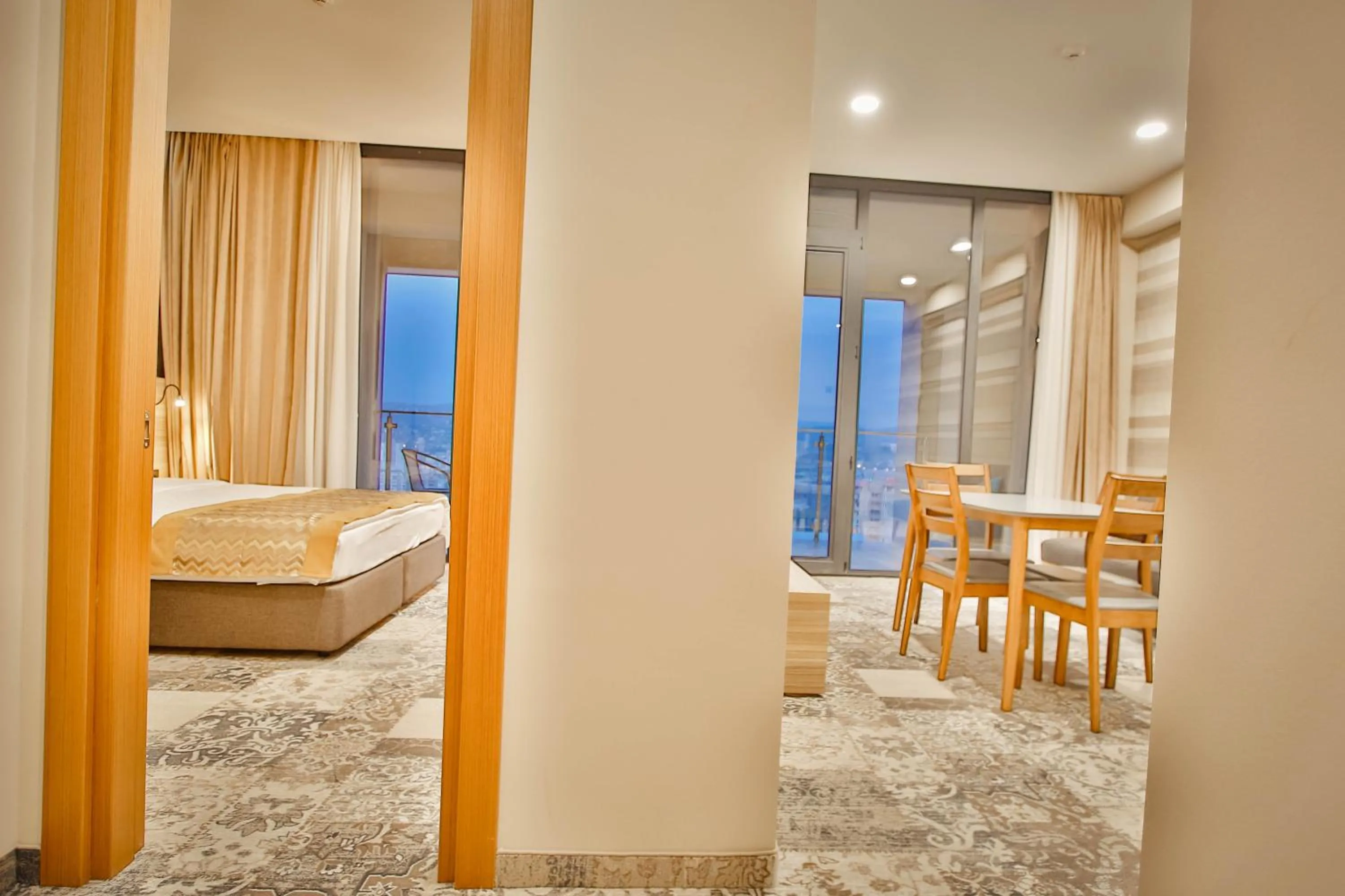 Living room, Bed in Ameri Plaza Tbilisi