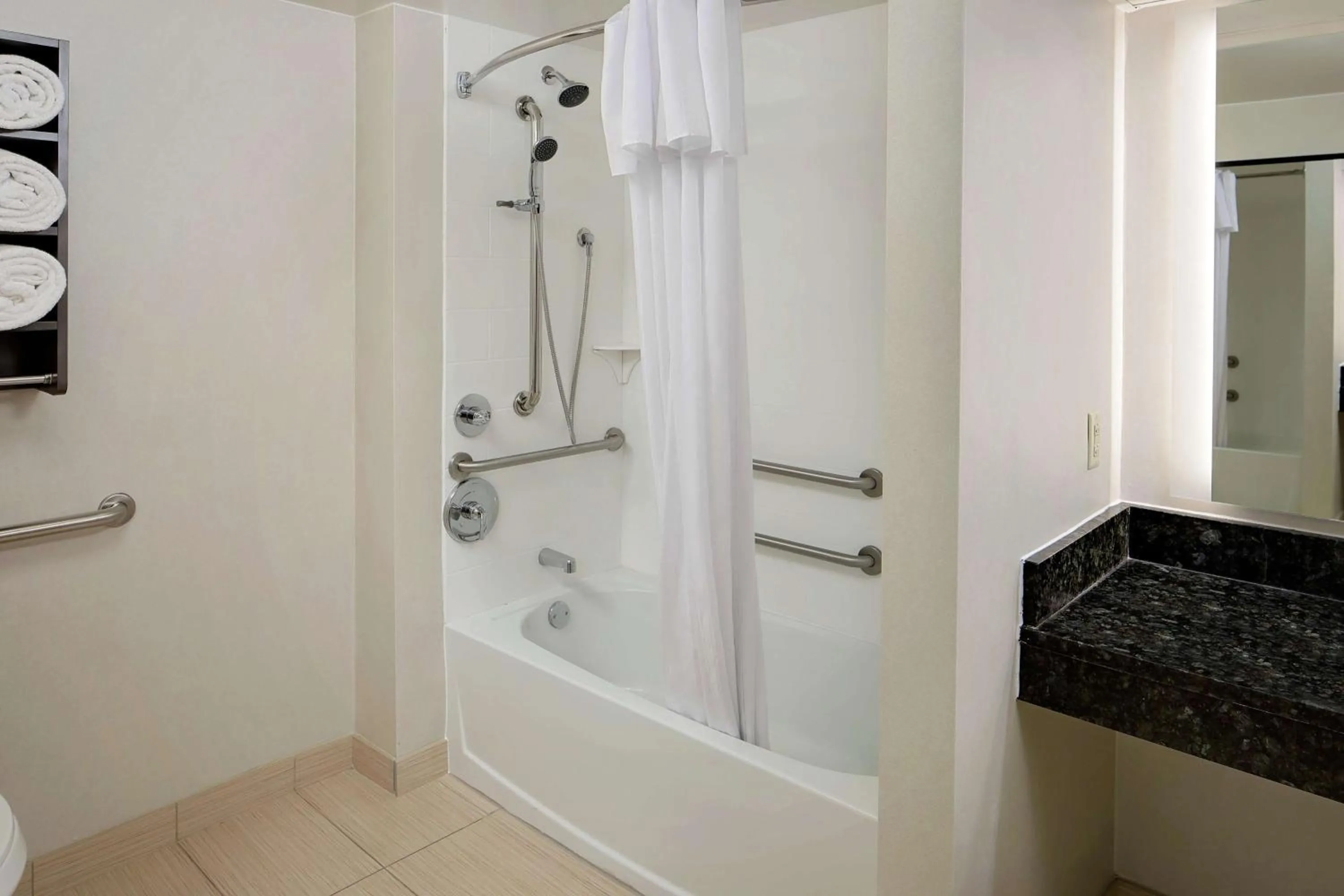 Shower in Homewood Suites by Hilton Hartford-Farmington