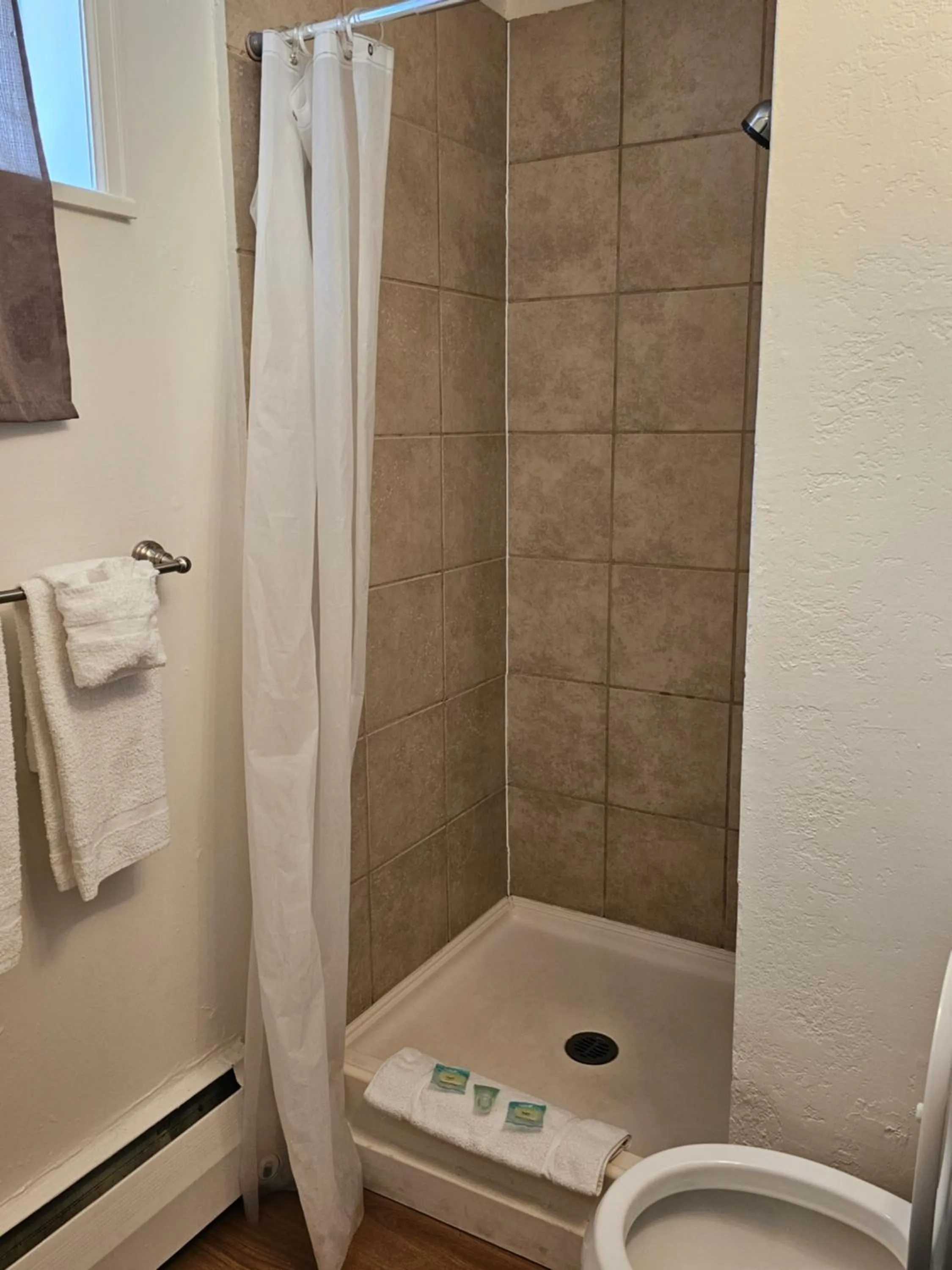 Shower in H&H Motor Lodge