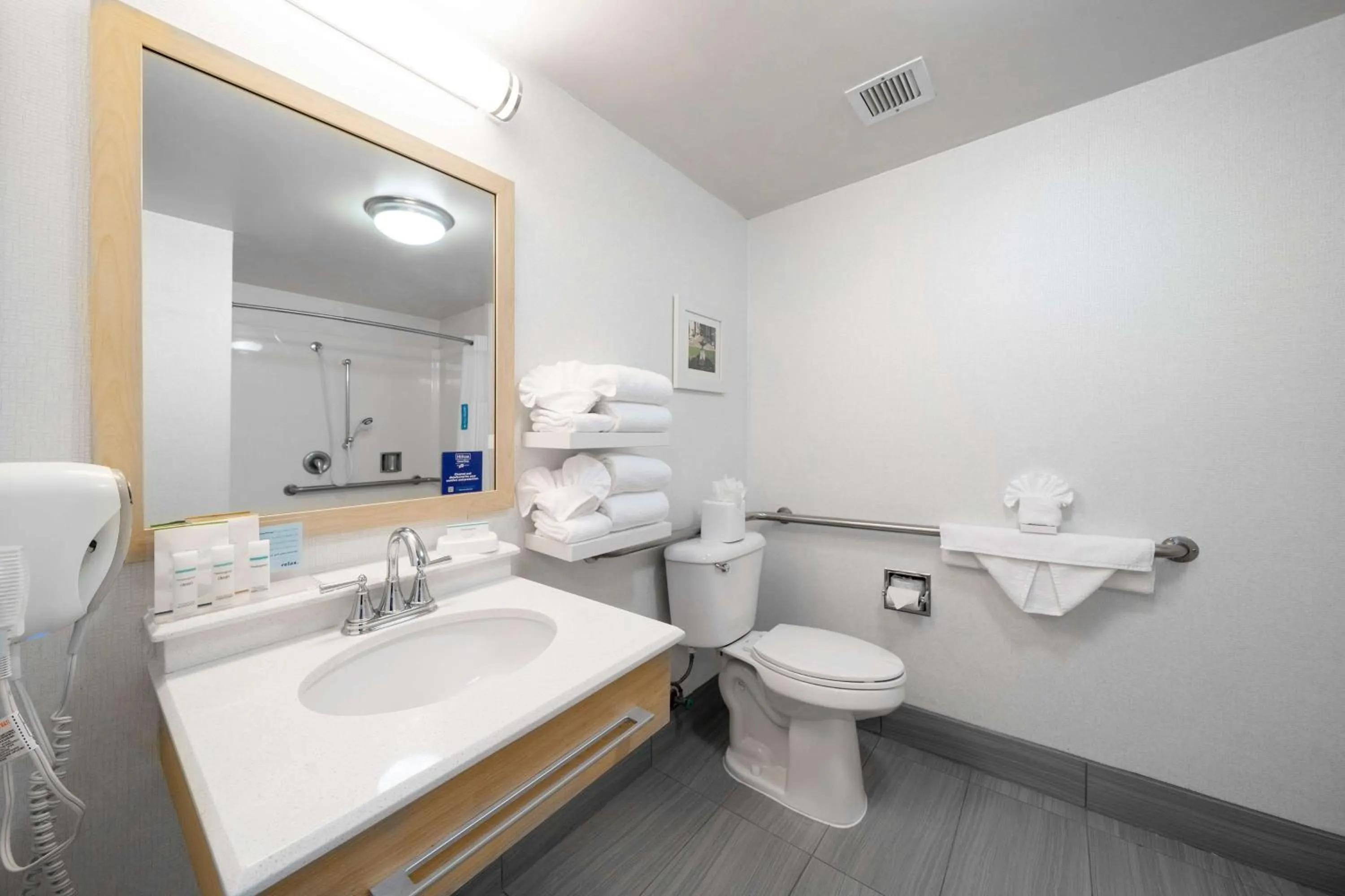 Bathroom in Hampton Inn & Suites Modesto - Salida