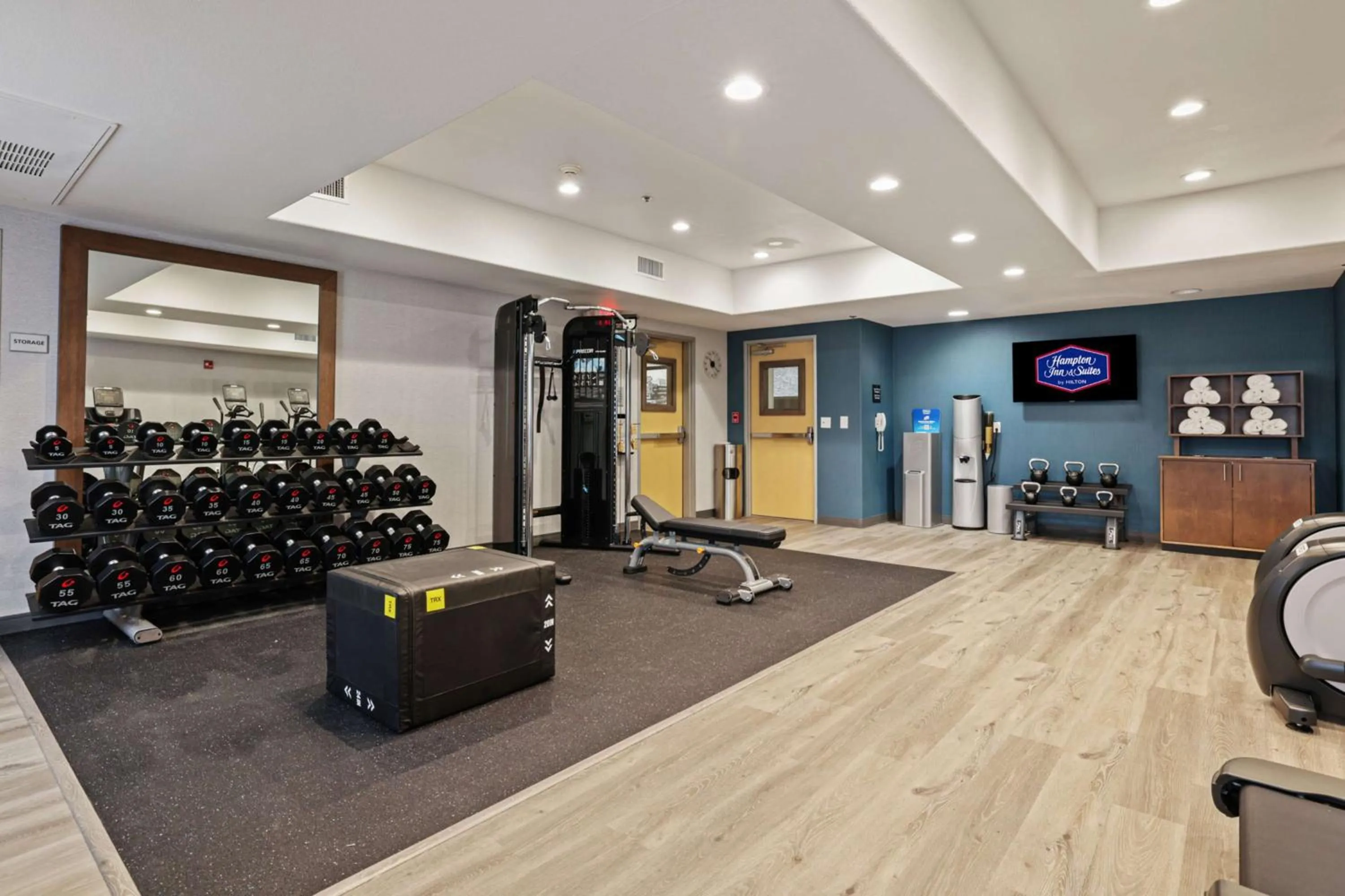 Fitness centre/facilities in Hampton Inn & Suites Modesto - Salida