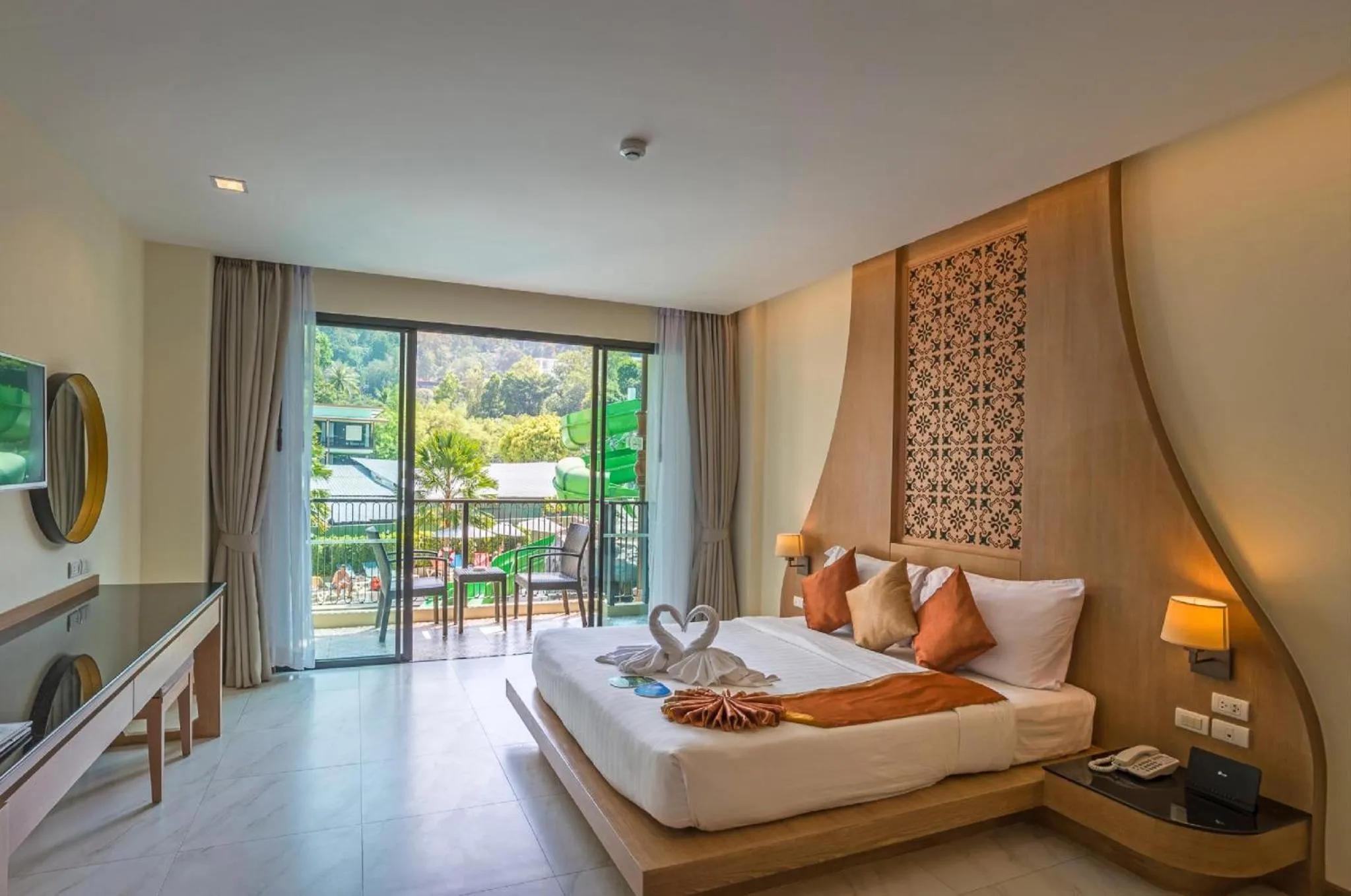 View (from property/room), Bed in Ananta Burin Resort - SHA Extra Plus