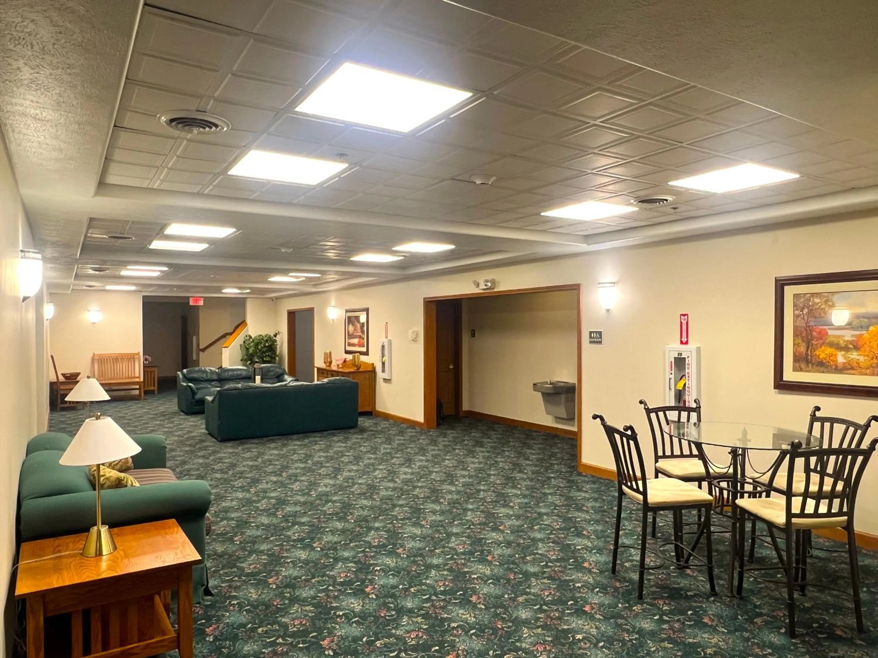 Seating area in Van Buren Hotel