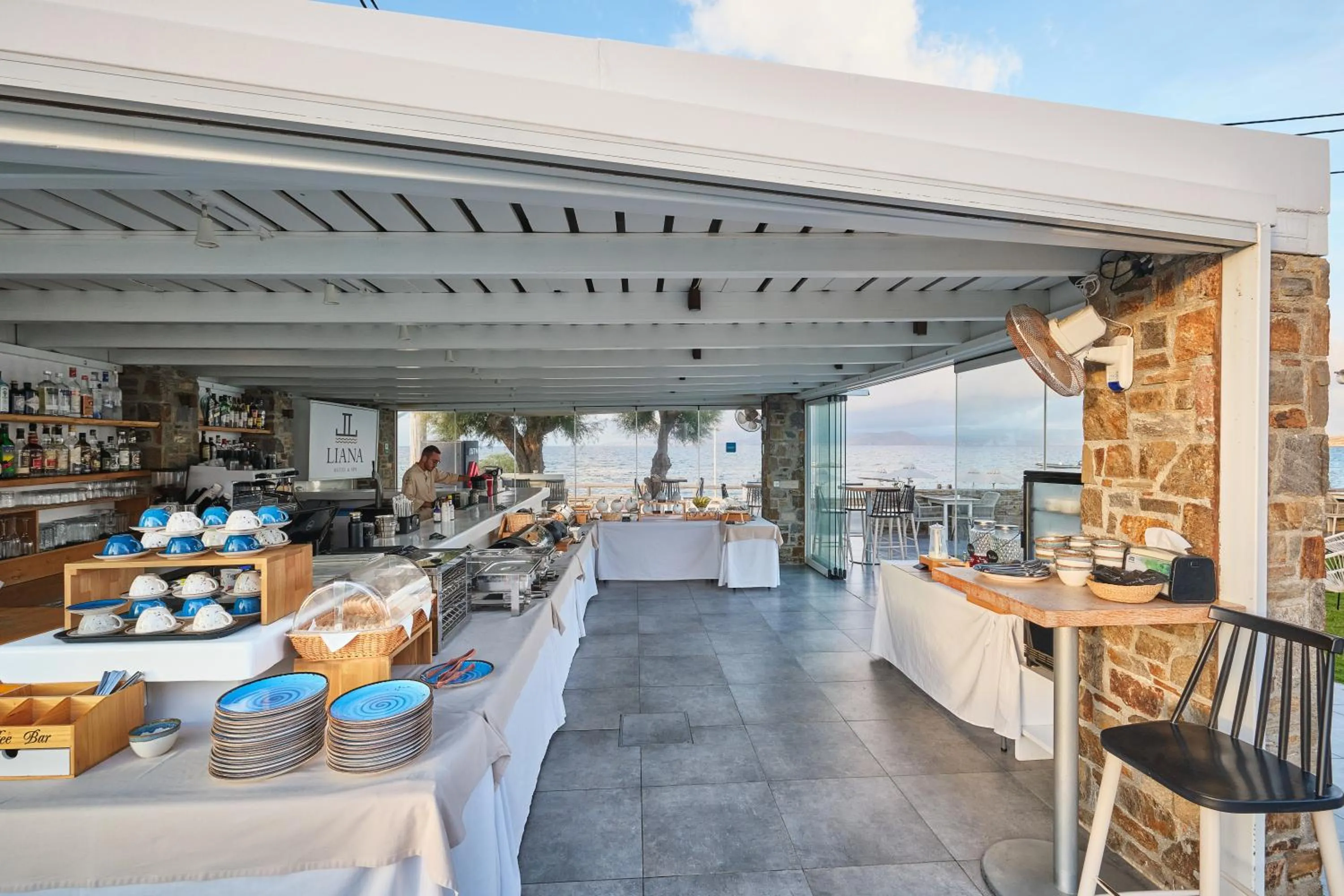 Buffet breakfast in Liana Beach Hotel & Spa