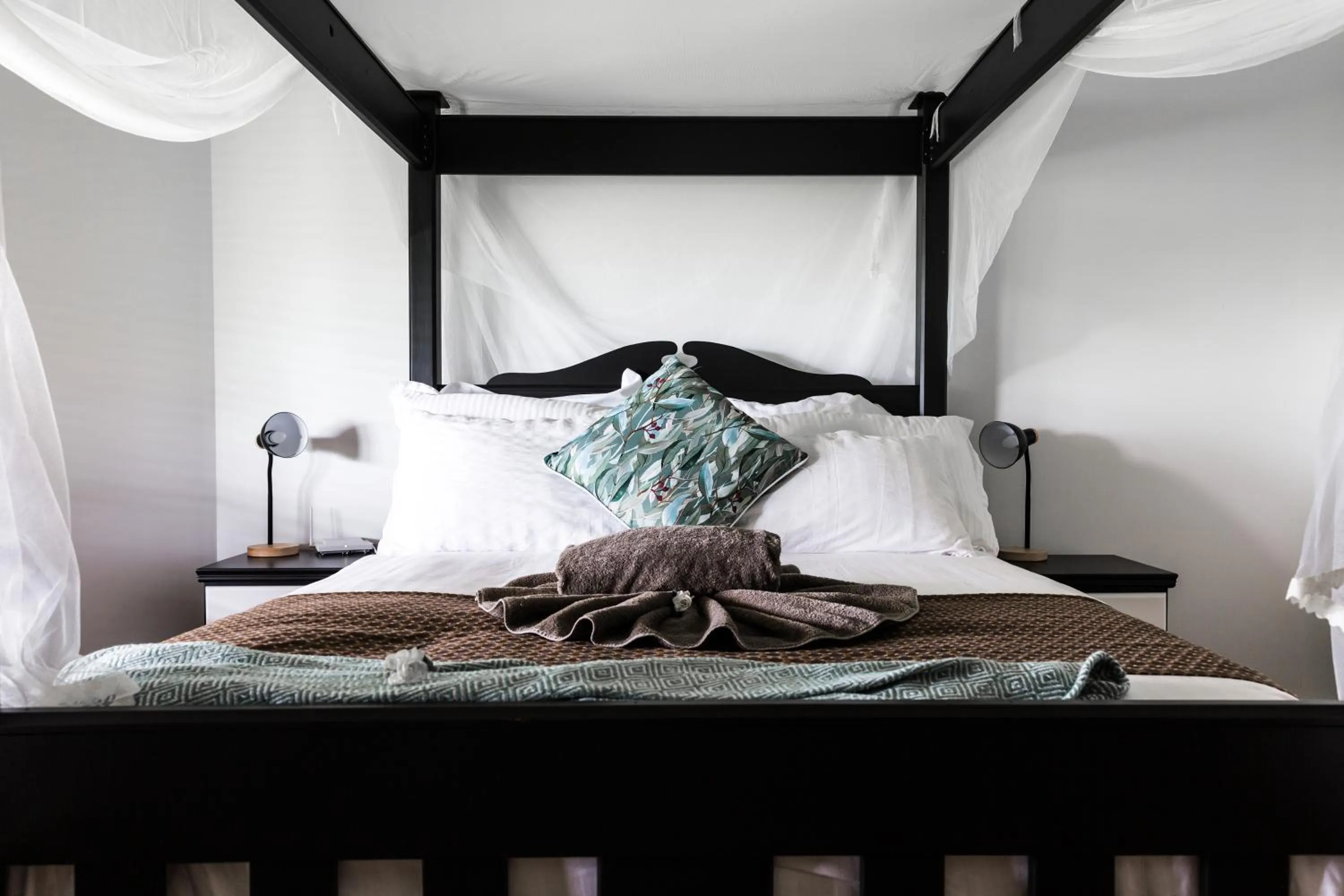 Bed in The Bearded Dragon Boutique Hotel