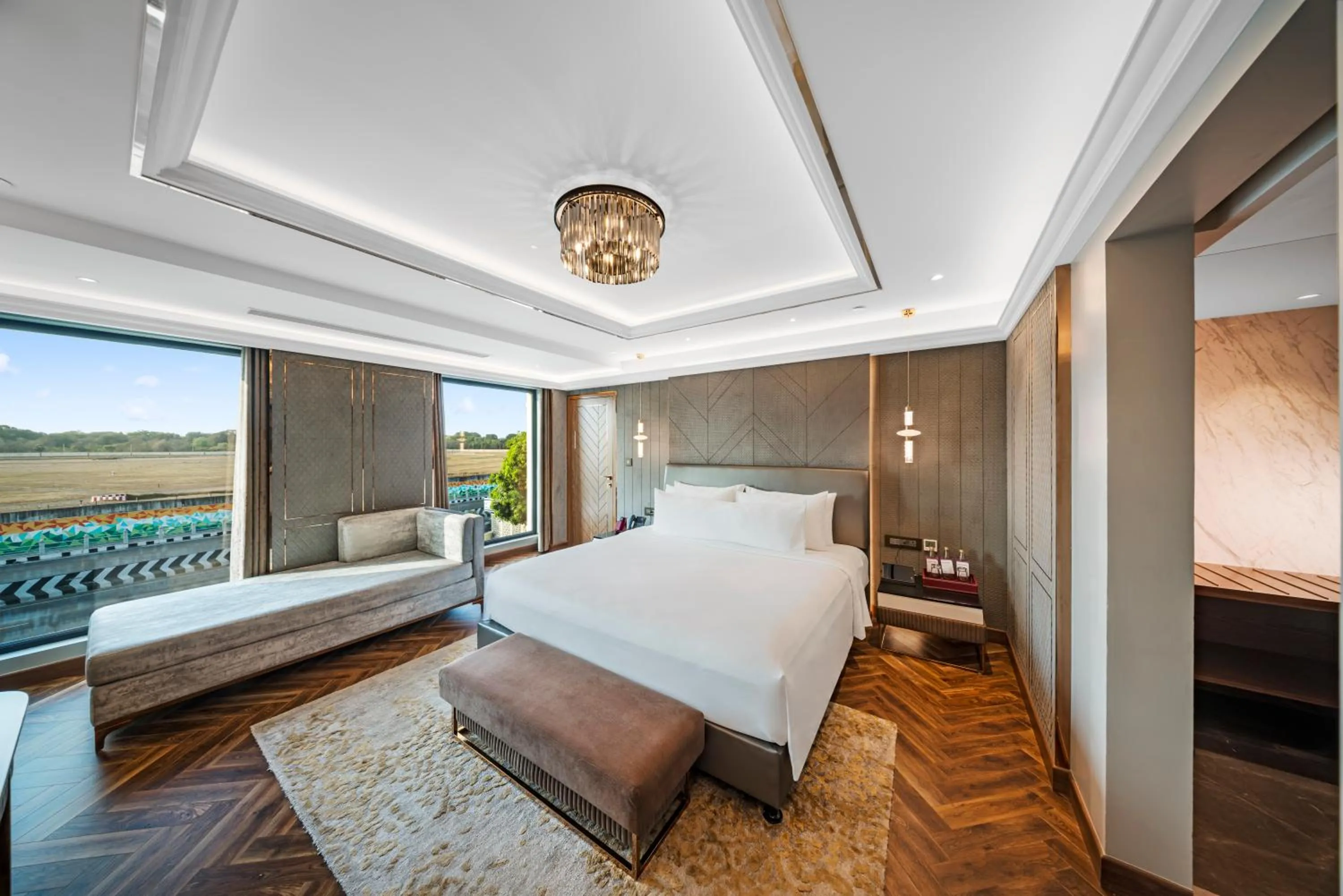 Bed in Radisson Blu Hotel & Suites GRT Chennai