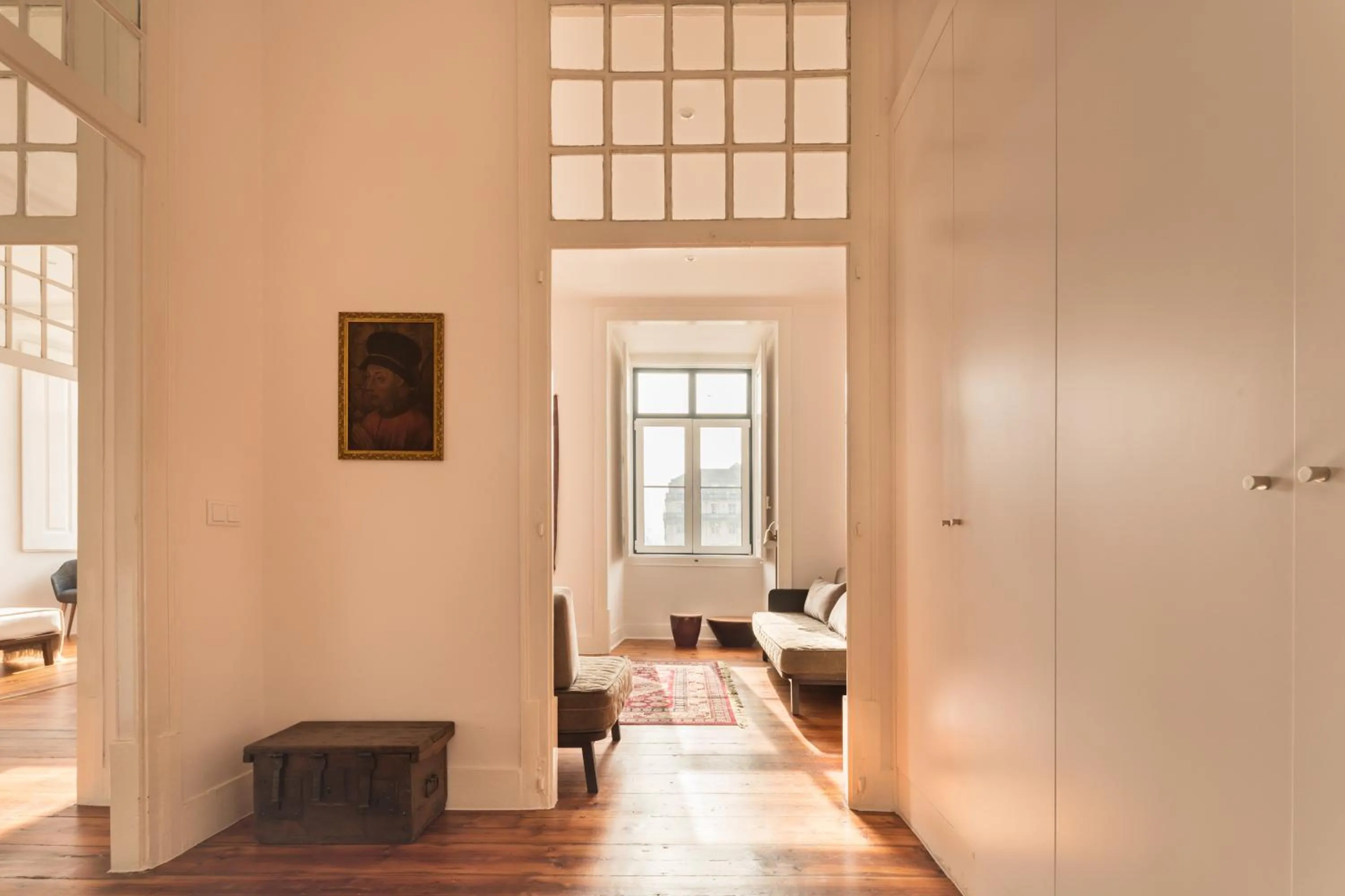 Living room in The Visionaire Apartments