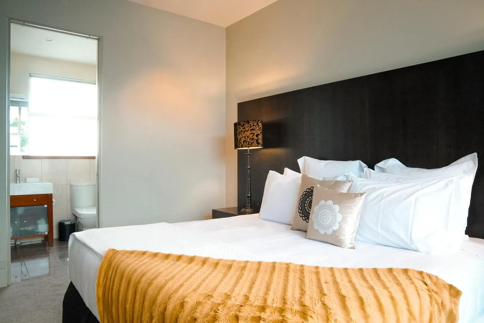 Bed in The Dome Boutique Apartments