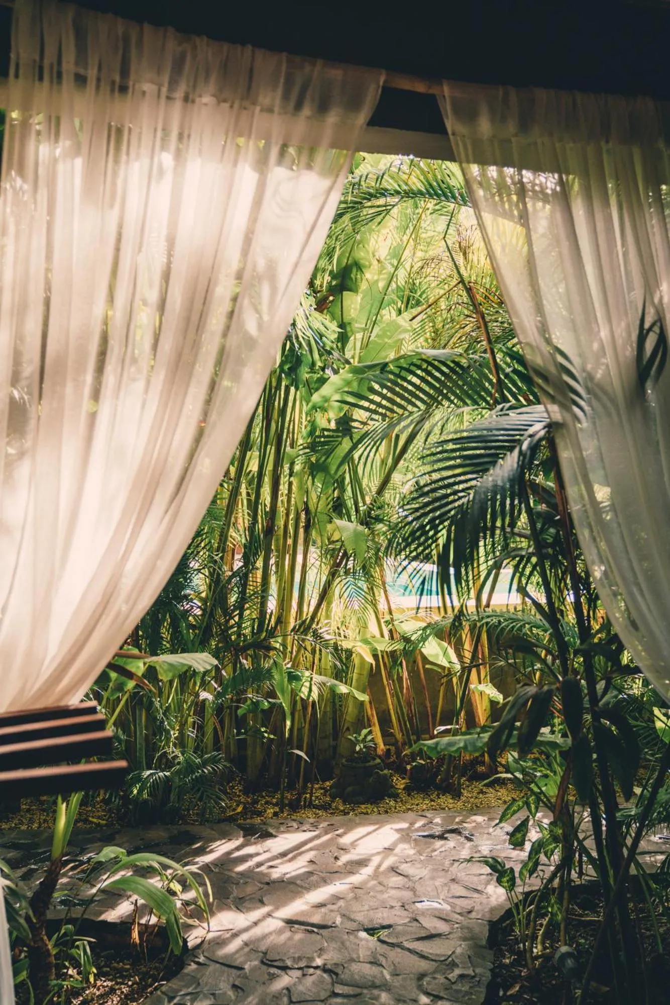Garden view in Lua Villas