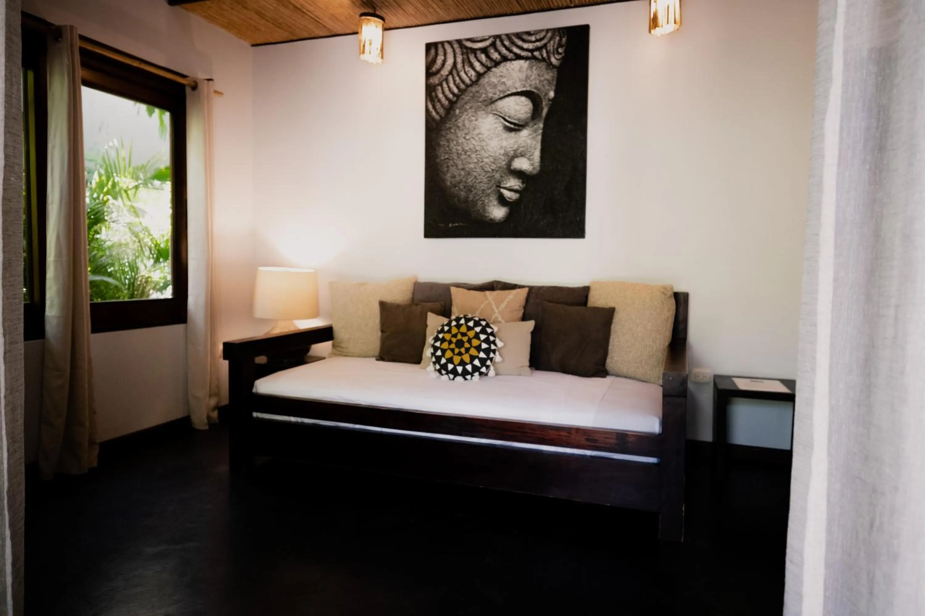 Seating area, Bed in Lua Villas