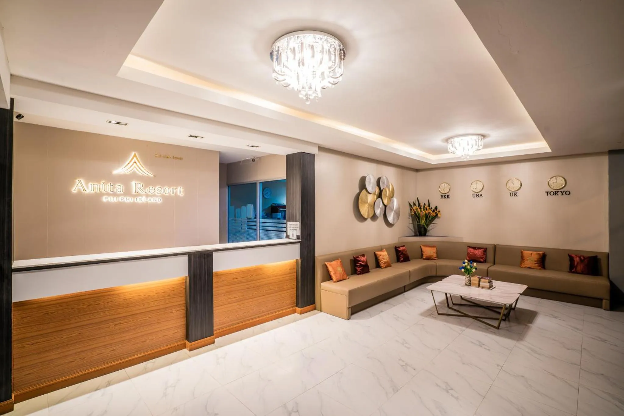 Lobby or reception, Bed in Phi Phi Anita Resort