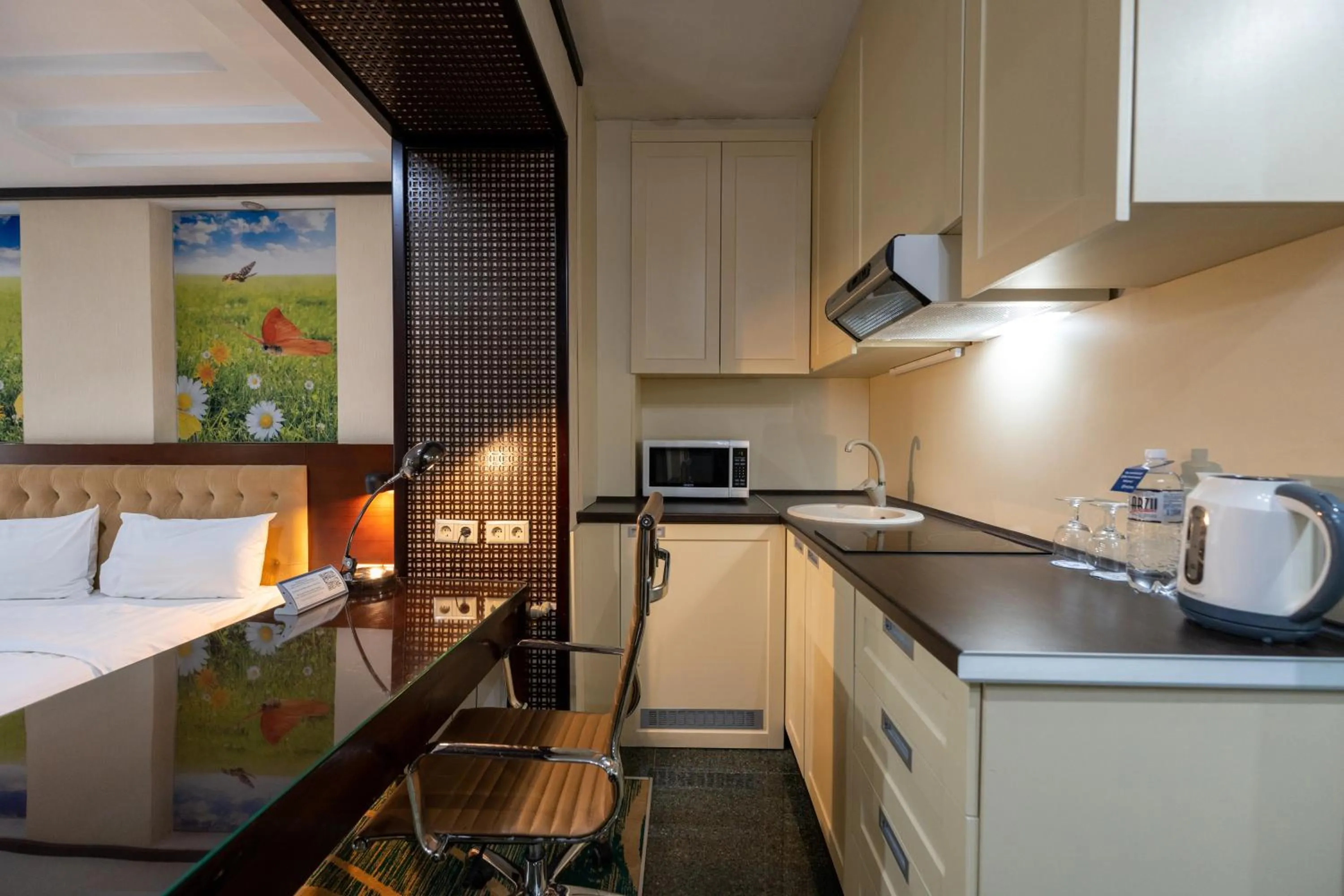 Bed in Hotel Kazzhol Almaty