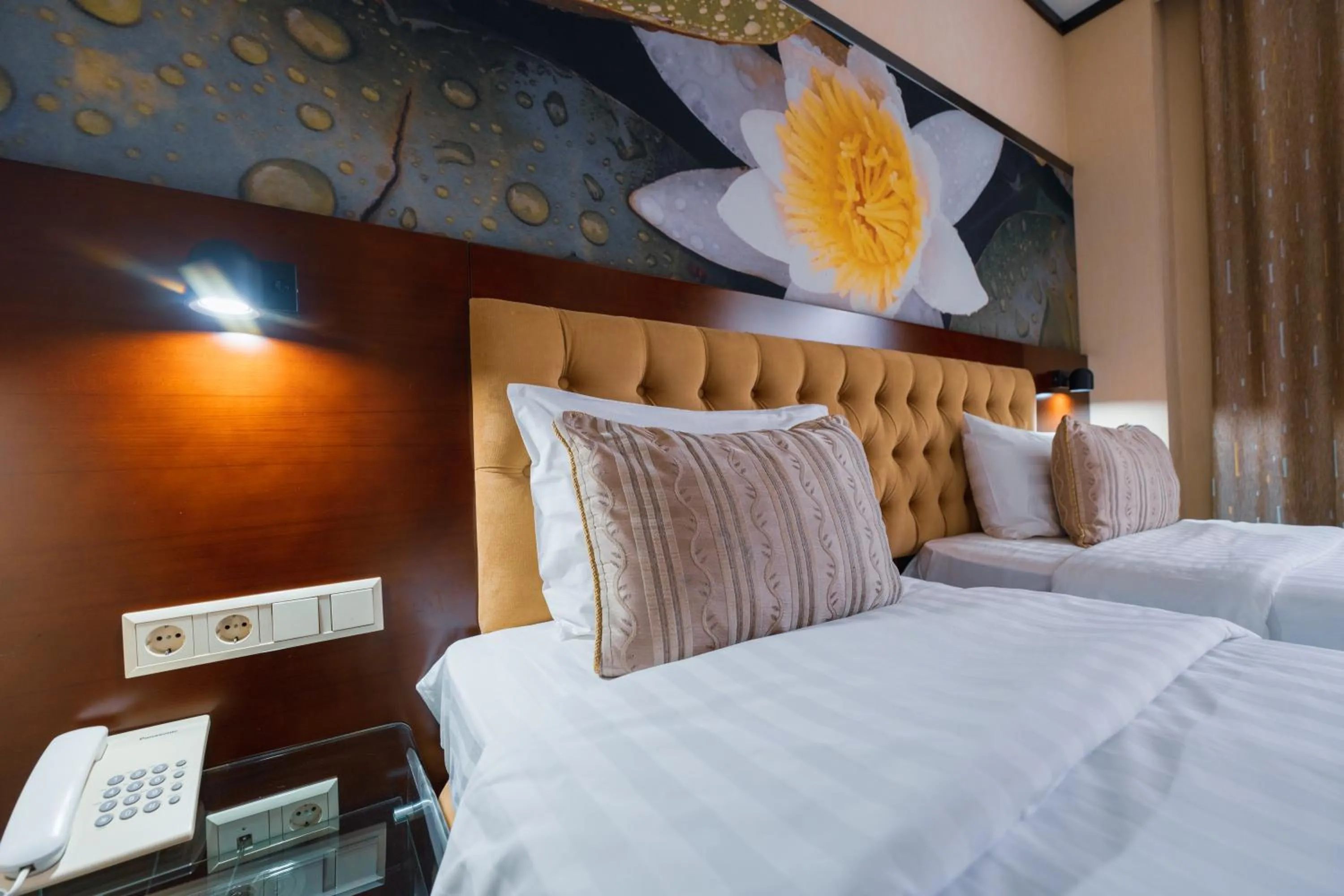 Bed in Hotel Kazzhol Almaty