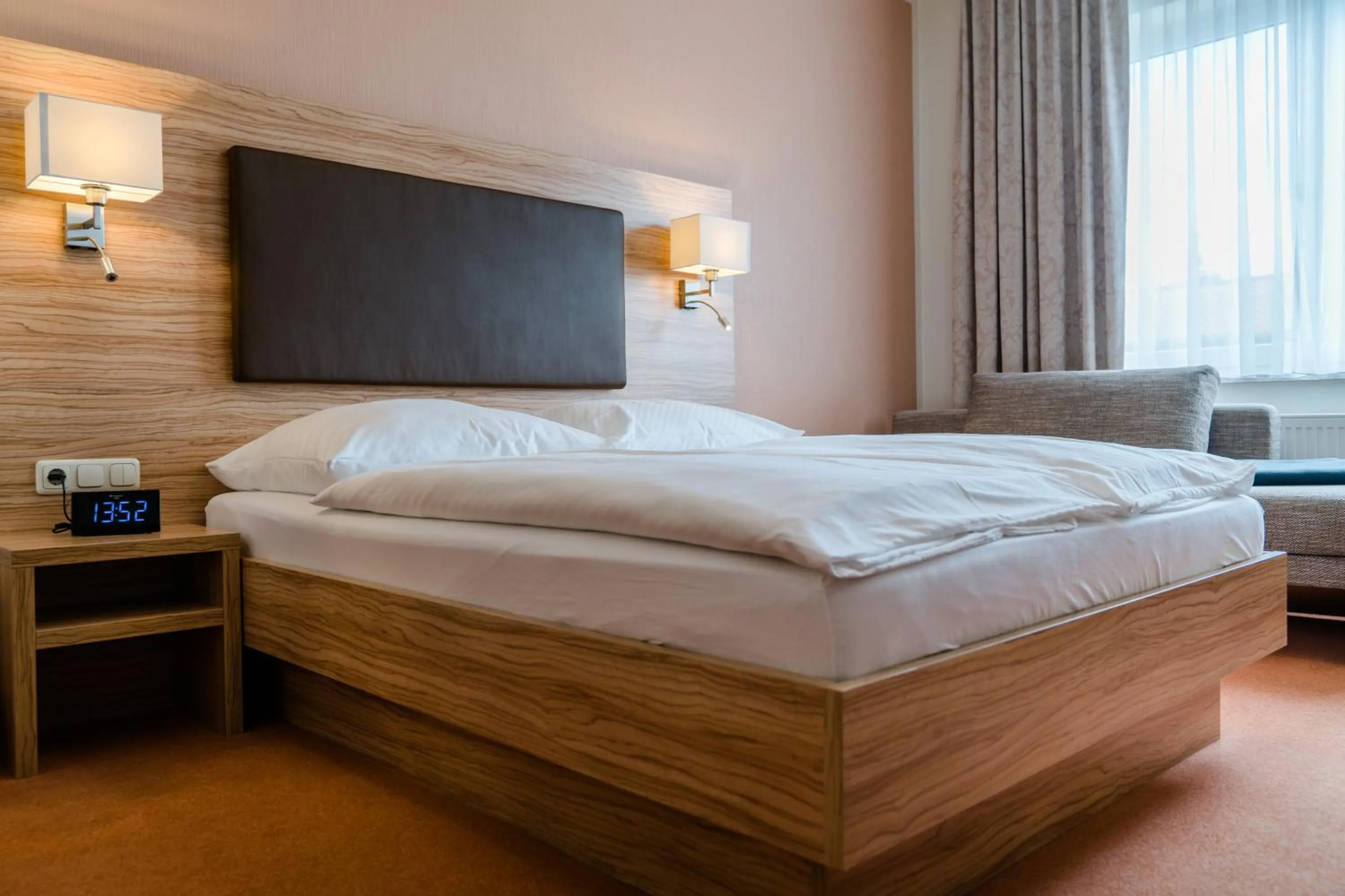 Bed in Hotel Falkenhagen