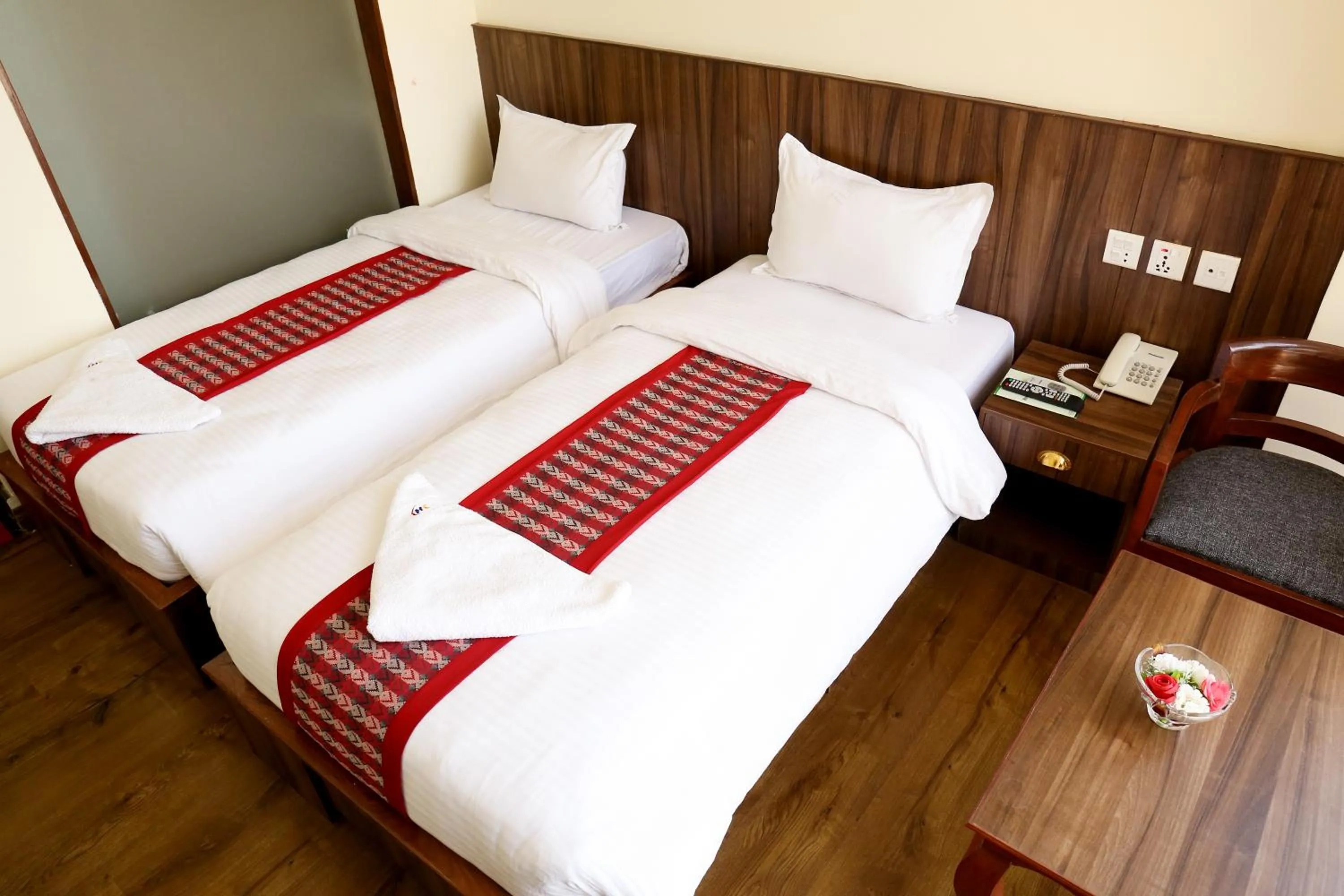 Bed in Hotel Kathmandu Inn