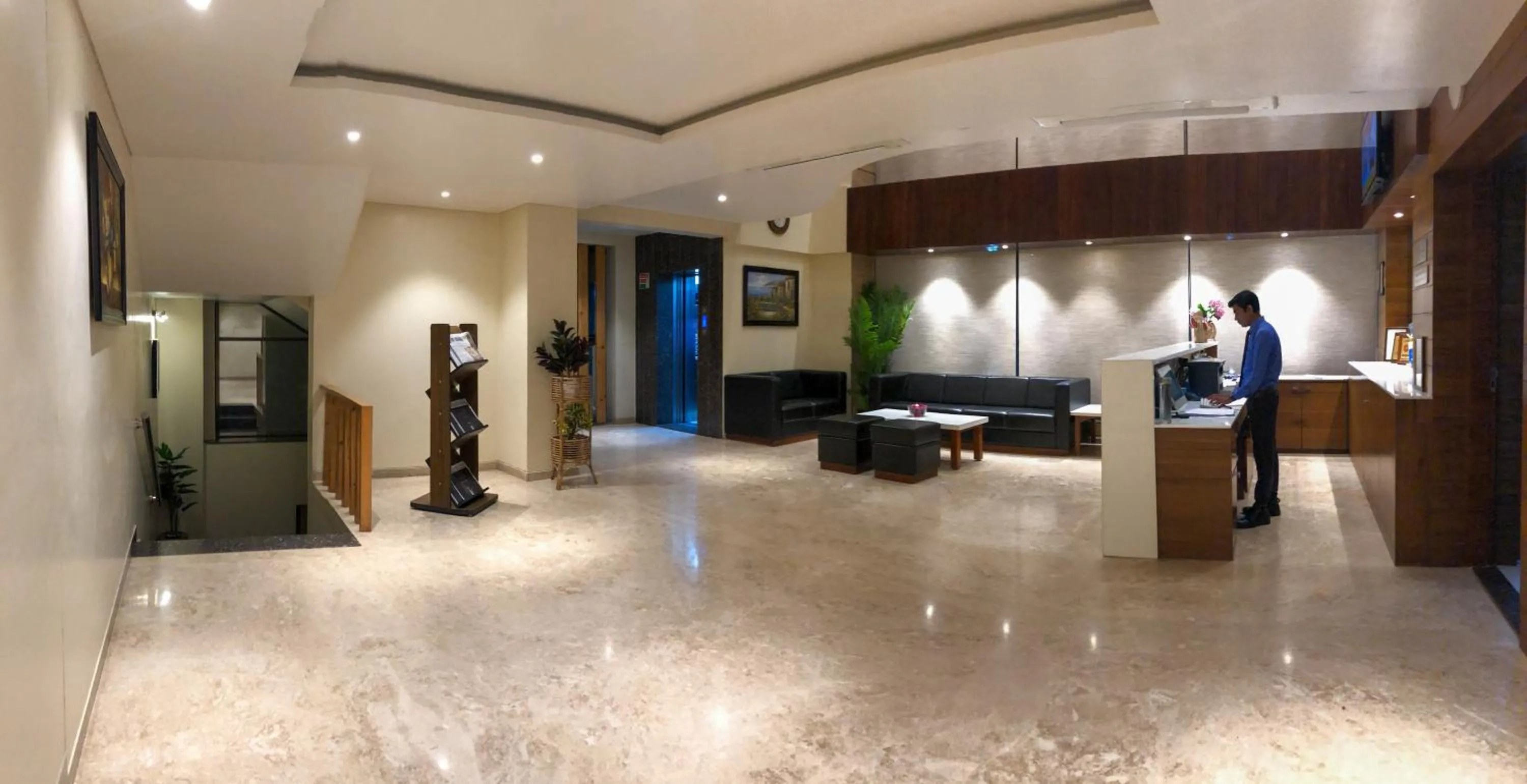 Lobby or reception in Hotel Virgo Sumeru