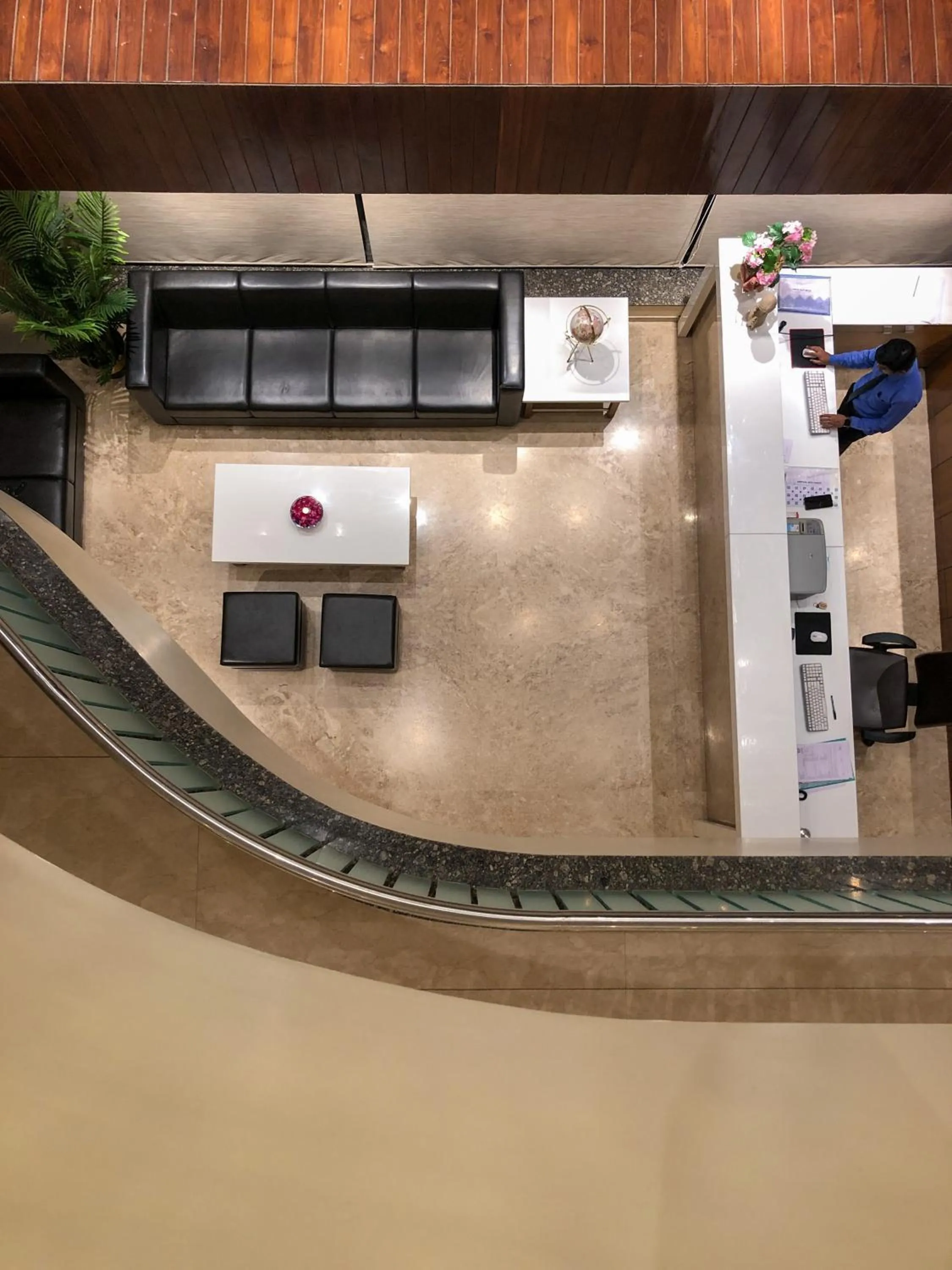 Lobby or reception in Hotel Virgo Sumeru