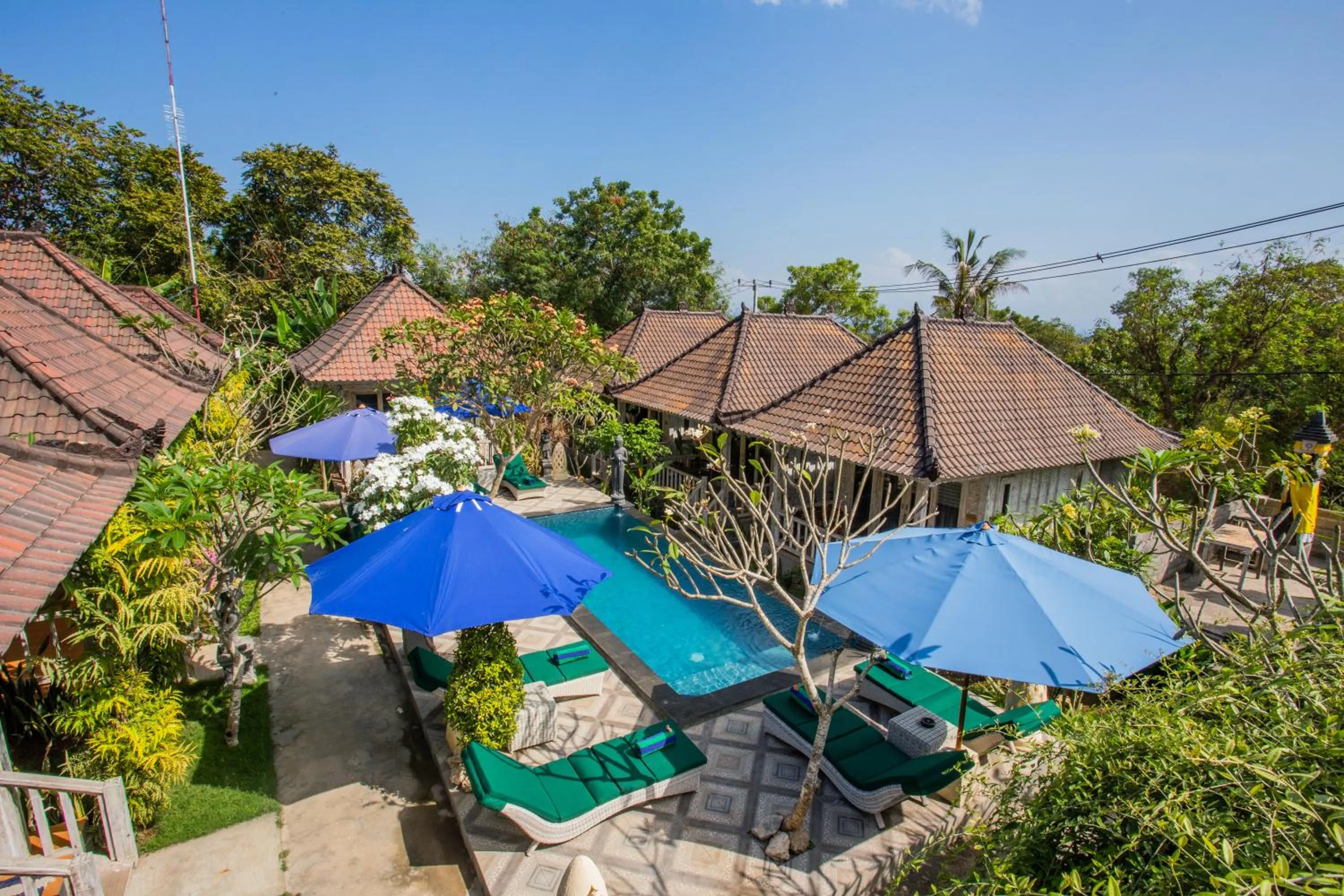 Pool view in 221 Garden Cottages