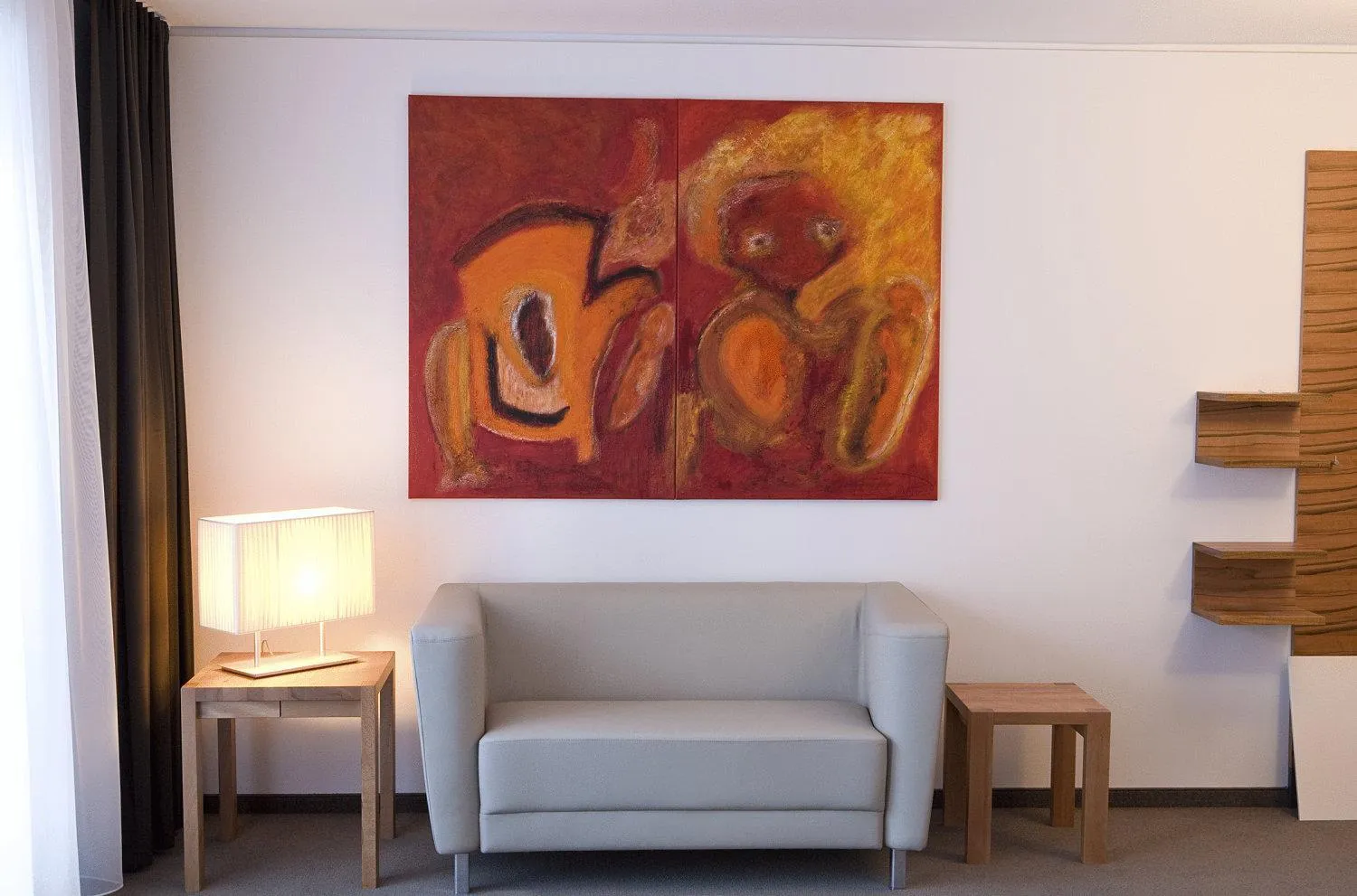 Living room in Pepis Skihotel