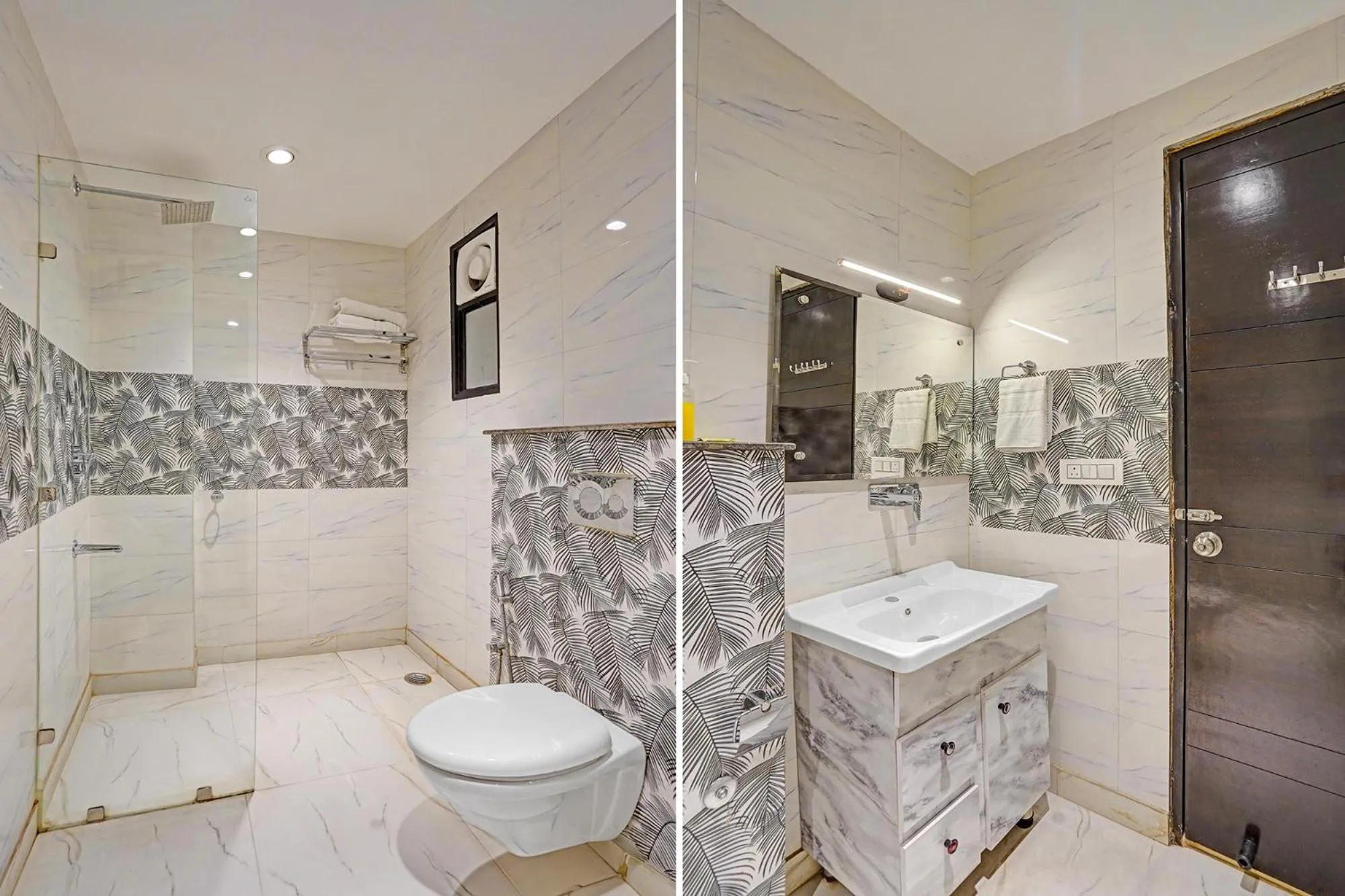 Bathroom in FabHotel Galaxy - Nr Patel Nagar Metro