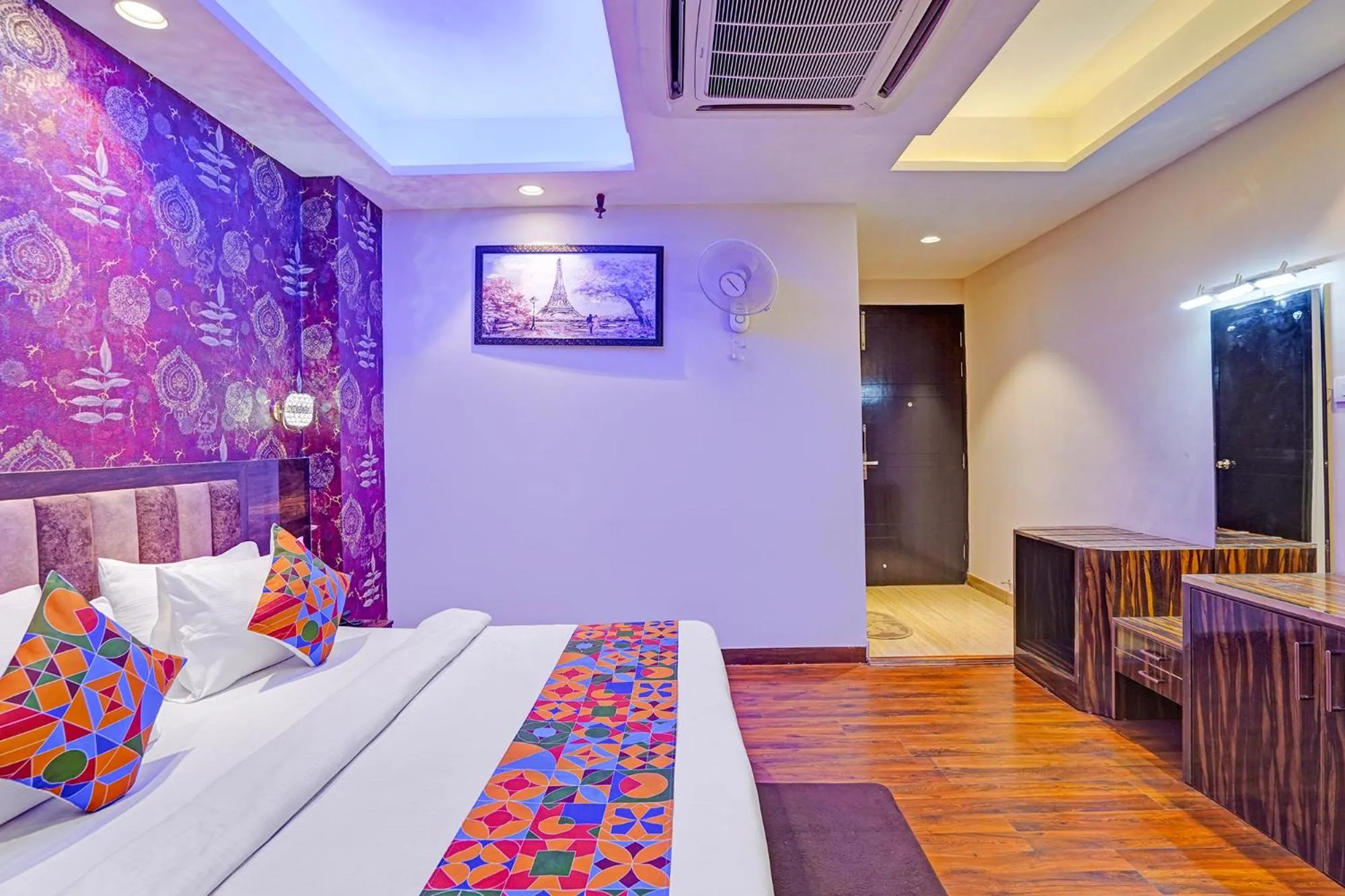 Bed in FabHotel Galaxy - Nr Patel Nagar Metro