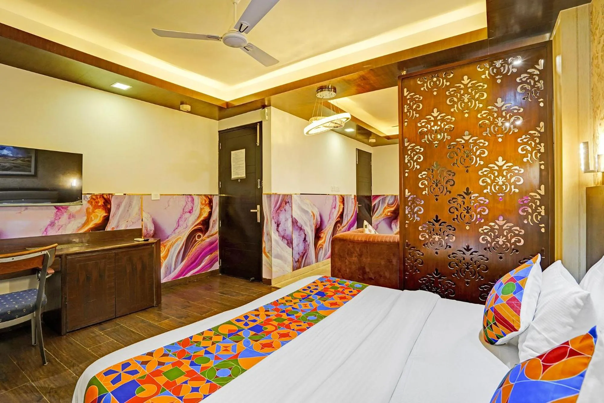 Bed in FabHotel Galaxy - Nr Patel Nagar Metro