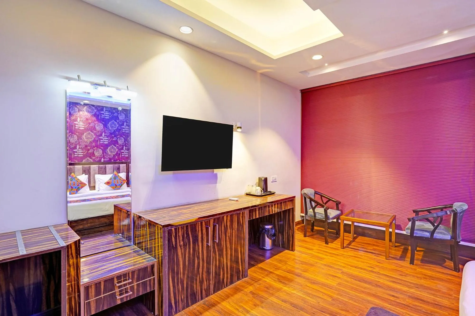 Bedroom in FabHotel Galaxy - Nr Patel Nagar Metro