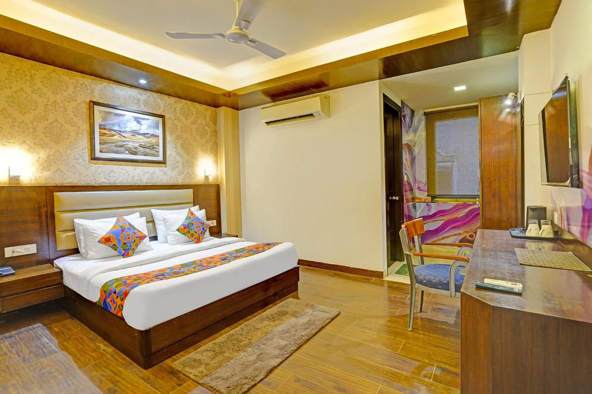 Bed in FabHotel Galaxy - Nr Patel Nagar Metro