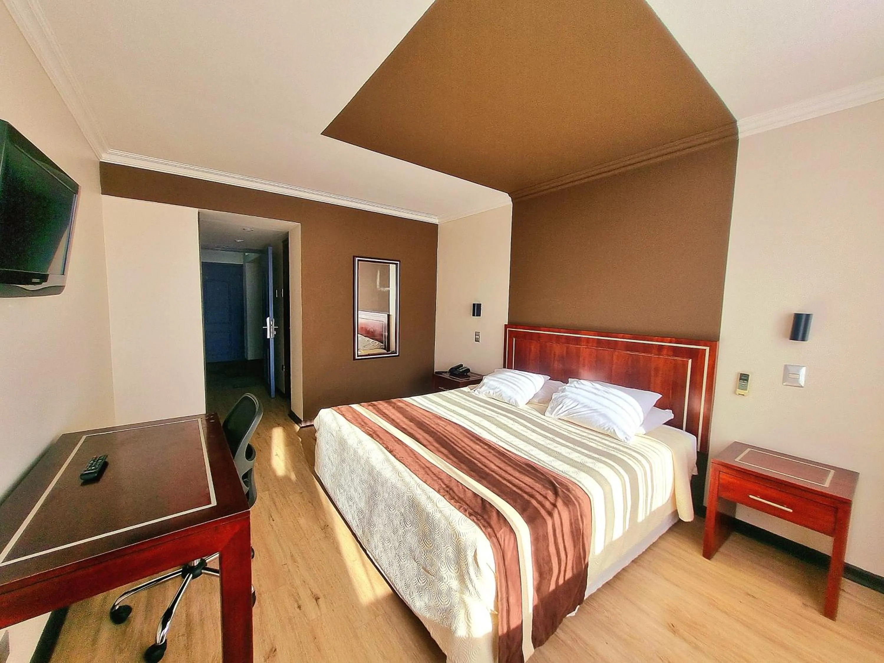 Bed in Hotel El Araucano