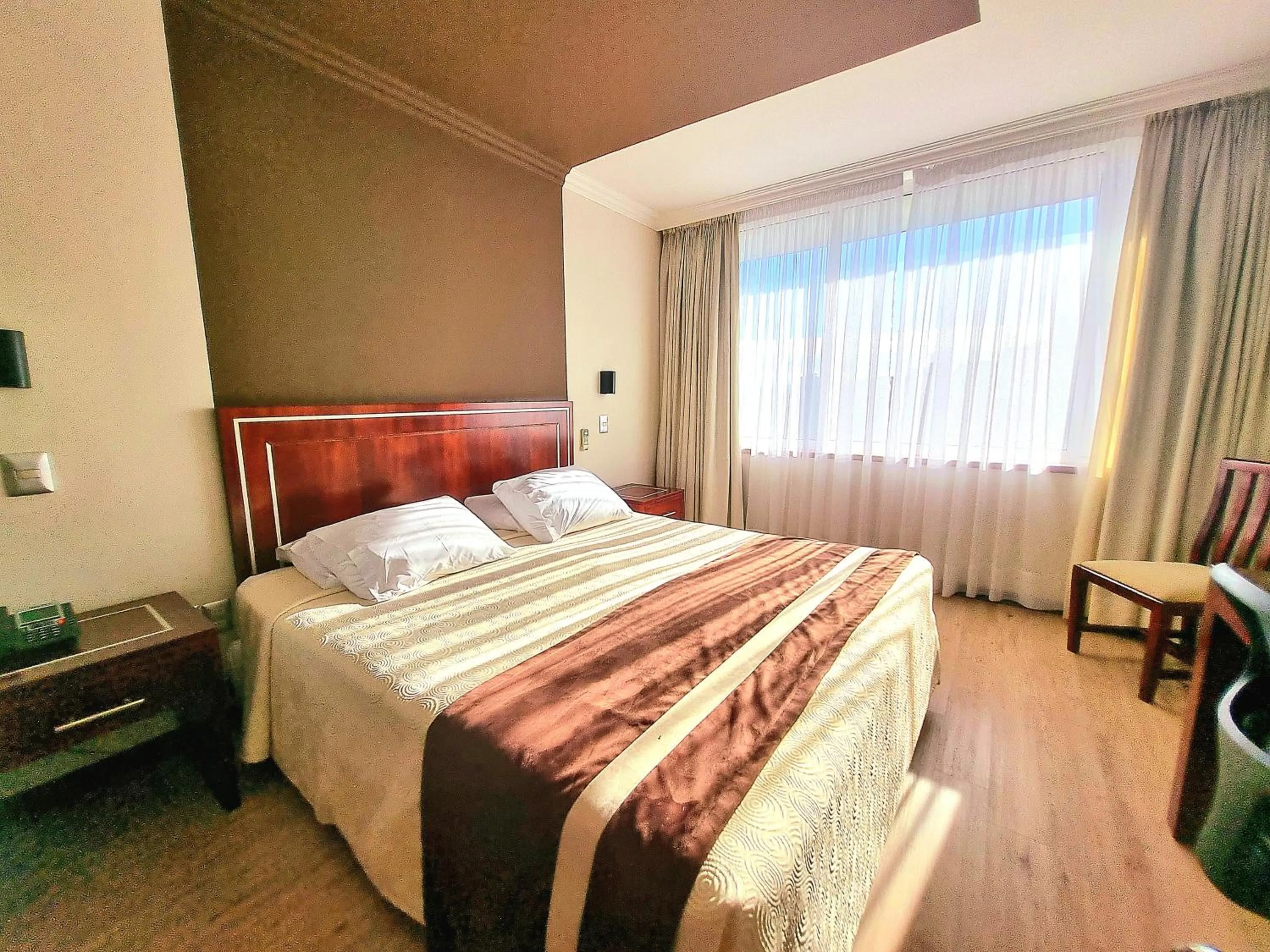 Bed in Hotel El Araucano