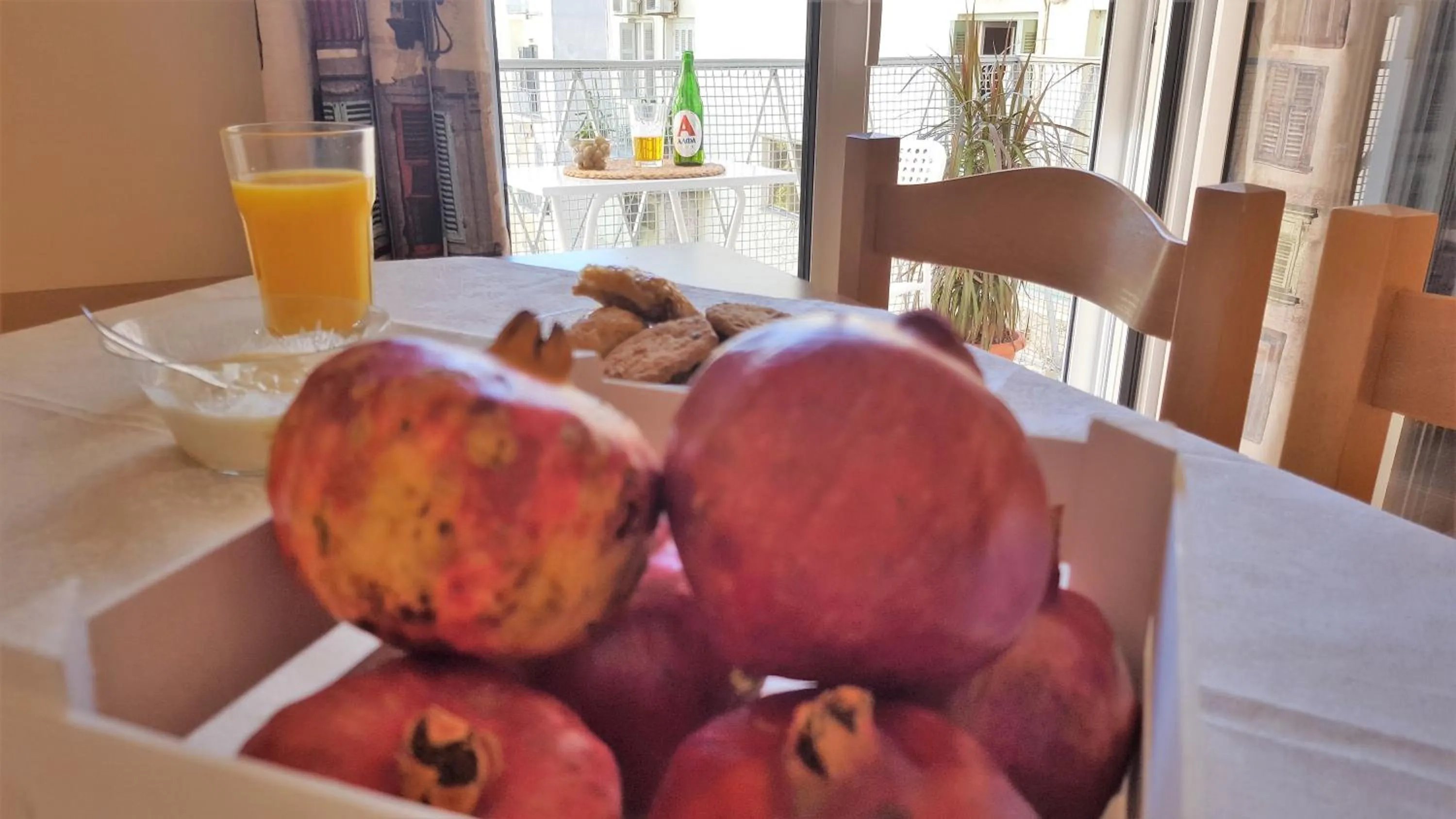 Food close-up in Acropolis Heart